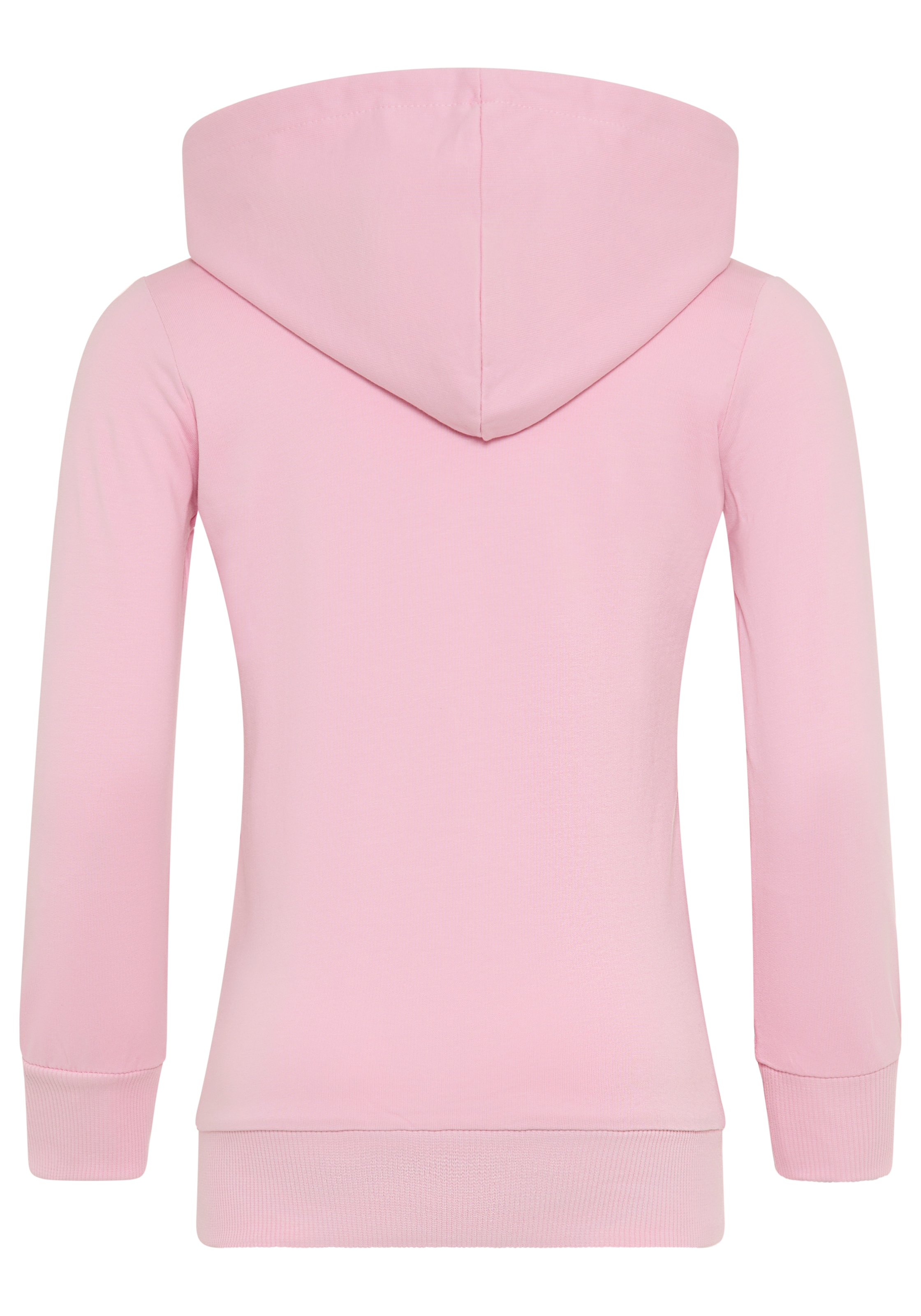 KIDSWORLD Kapuzensweatshirt », Longsweatshirt mit niedlichem Einhorn«, Langarm,  Basic-Passform,  bedruckt,  mit Kapuze,  aus Baumwolle
