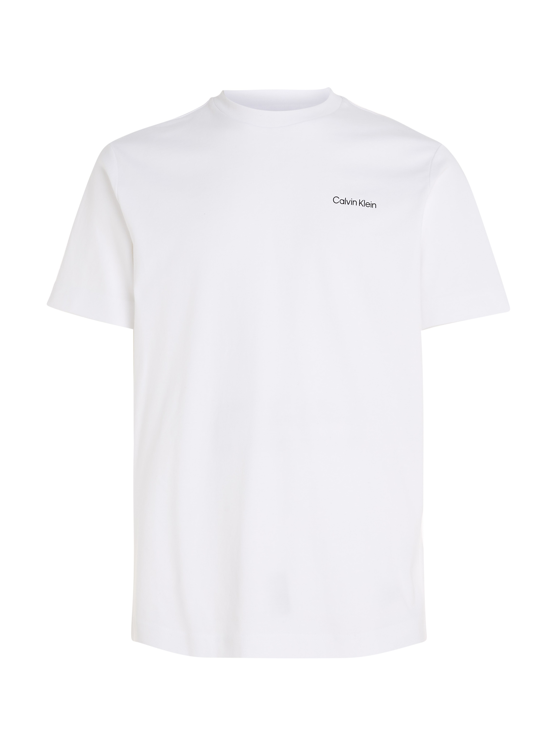 Calvin Klein T-Shirt »Micro Logo«, aus dickem Winterjersey, mit Logoprint