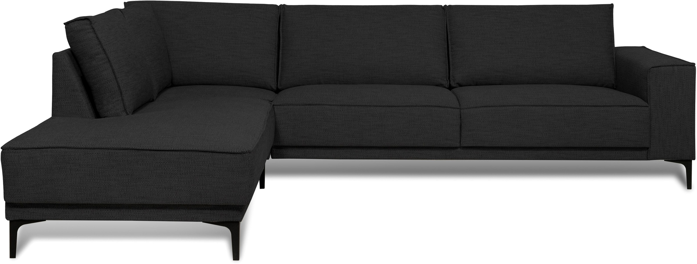PLACES OF STYLE Ecksofa »Polsterecke Oland, Struktur, Flachgewebe, Luxus-Mi günstig online kaufen