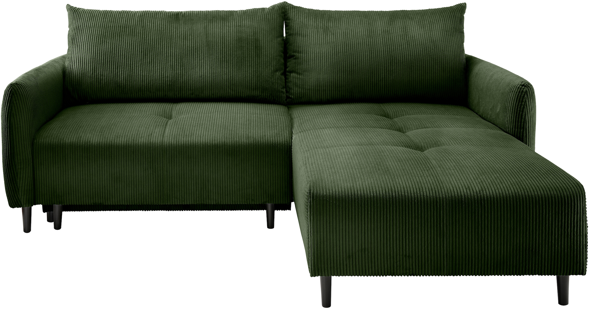 INOSIGN Ecksofa »Mara, L-Form, aktueller Cord Bezug und tolle Farben, schmale Armlehnen«, whlw. mit Bettfunktion,Recamiere links/rechts montierbar, Breite 238cm