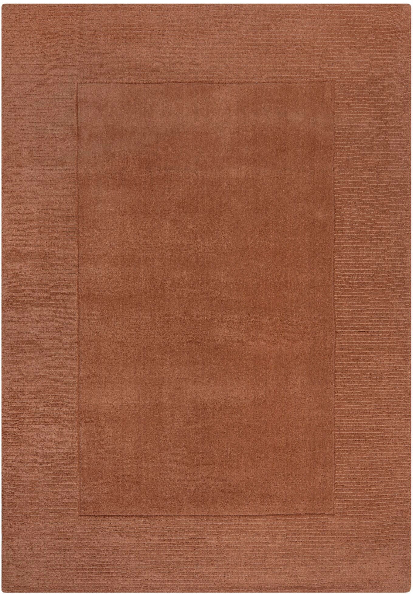 Wollteppich „Tuscany“, rechteckig Orange 8 mm B/L: 200 cm x 290 cm – 8 mm
