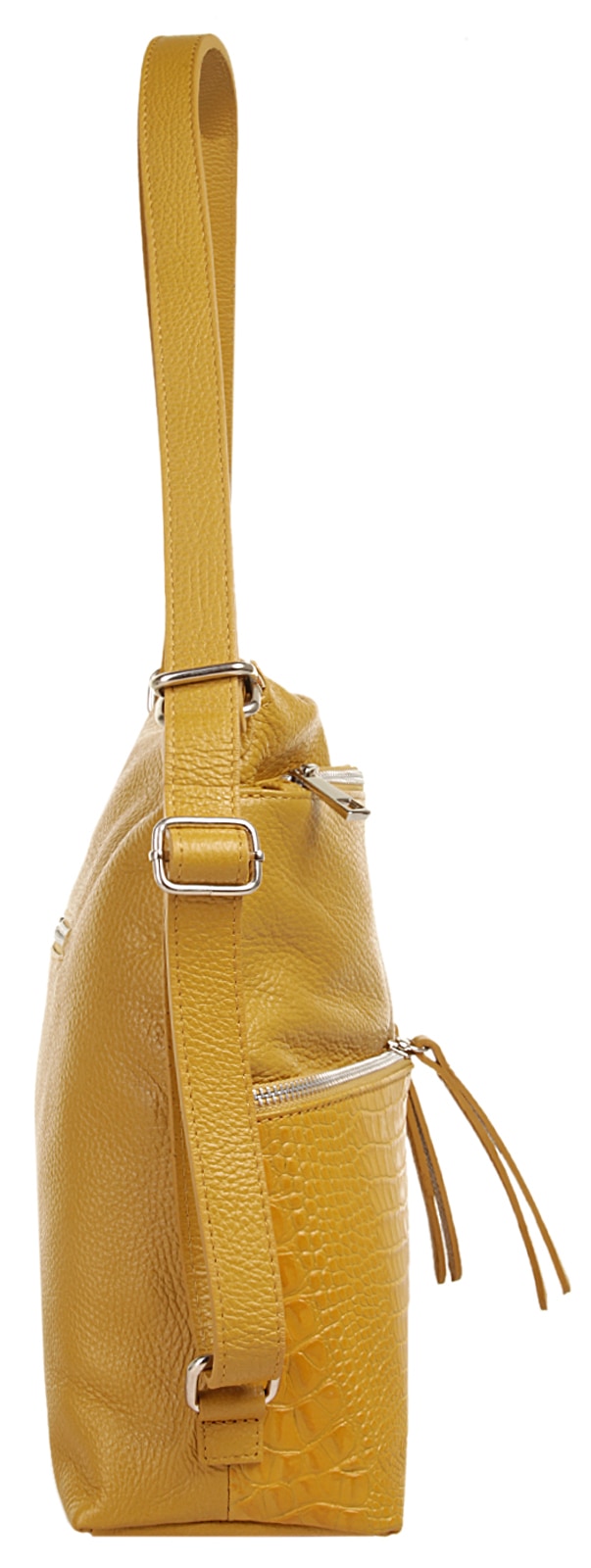 Samantha Look Umhängetasche echt Leder, Made in Italy