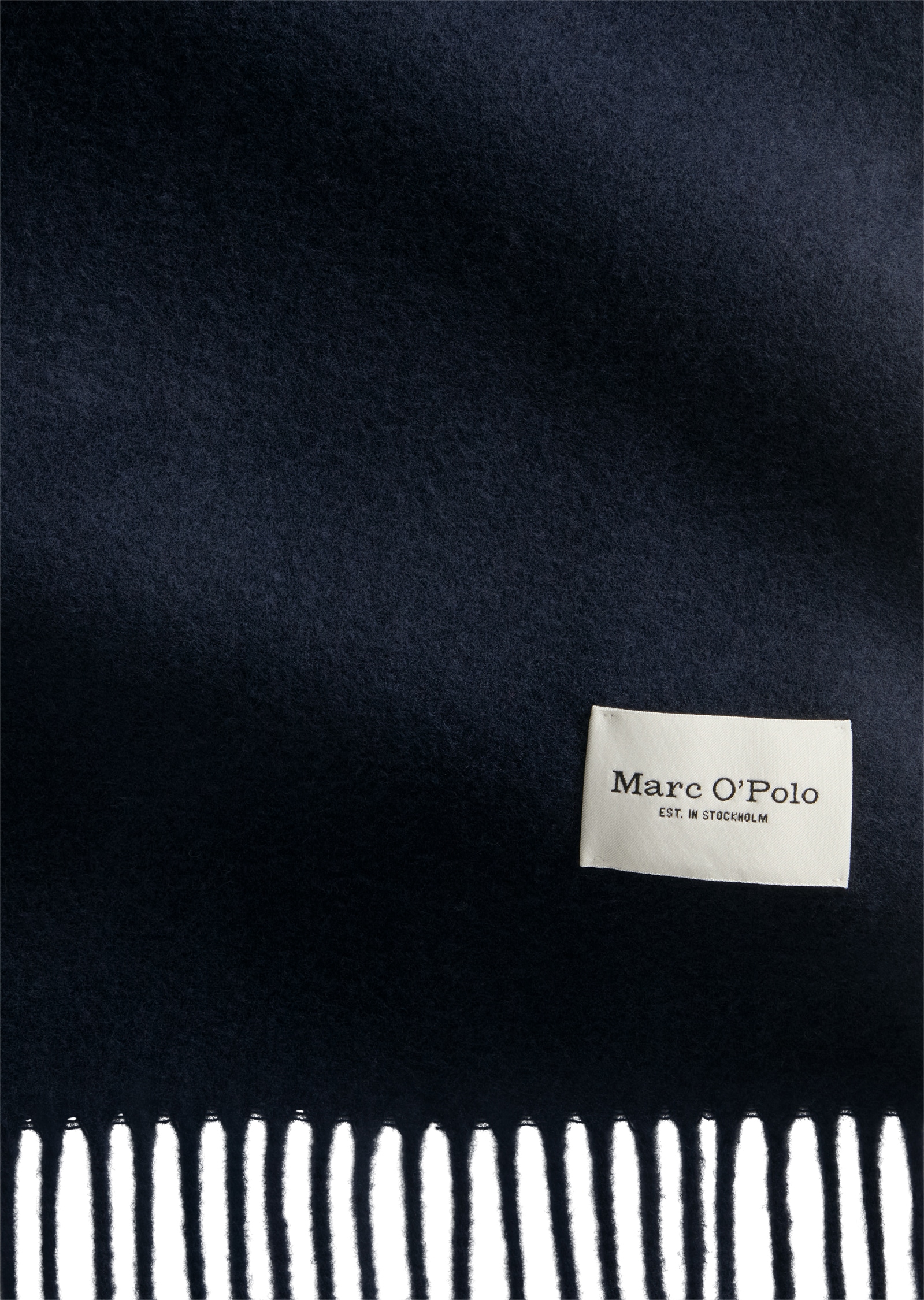 Marc O'Polo Wollschal mit langen Fransen