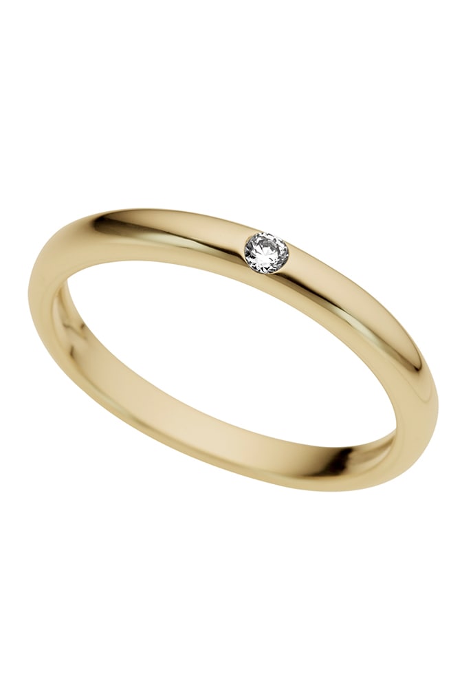 Firetti Diamantring »Schmuck Geschenk Gold 333 Damenring Verlobungsring Goldring Solitär«, mit Brillant