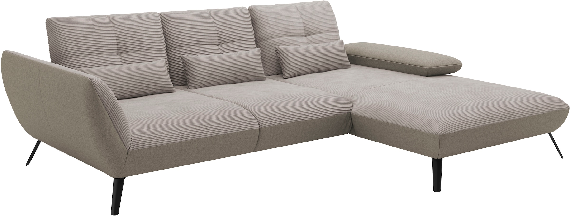 Places of Style Ecksofa »Mikado L-Form«, inkl. Sitztiefenverstellung und Armteilverstellung