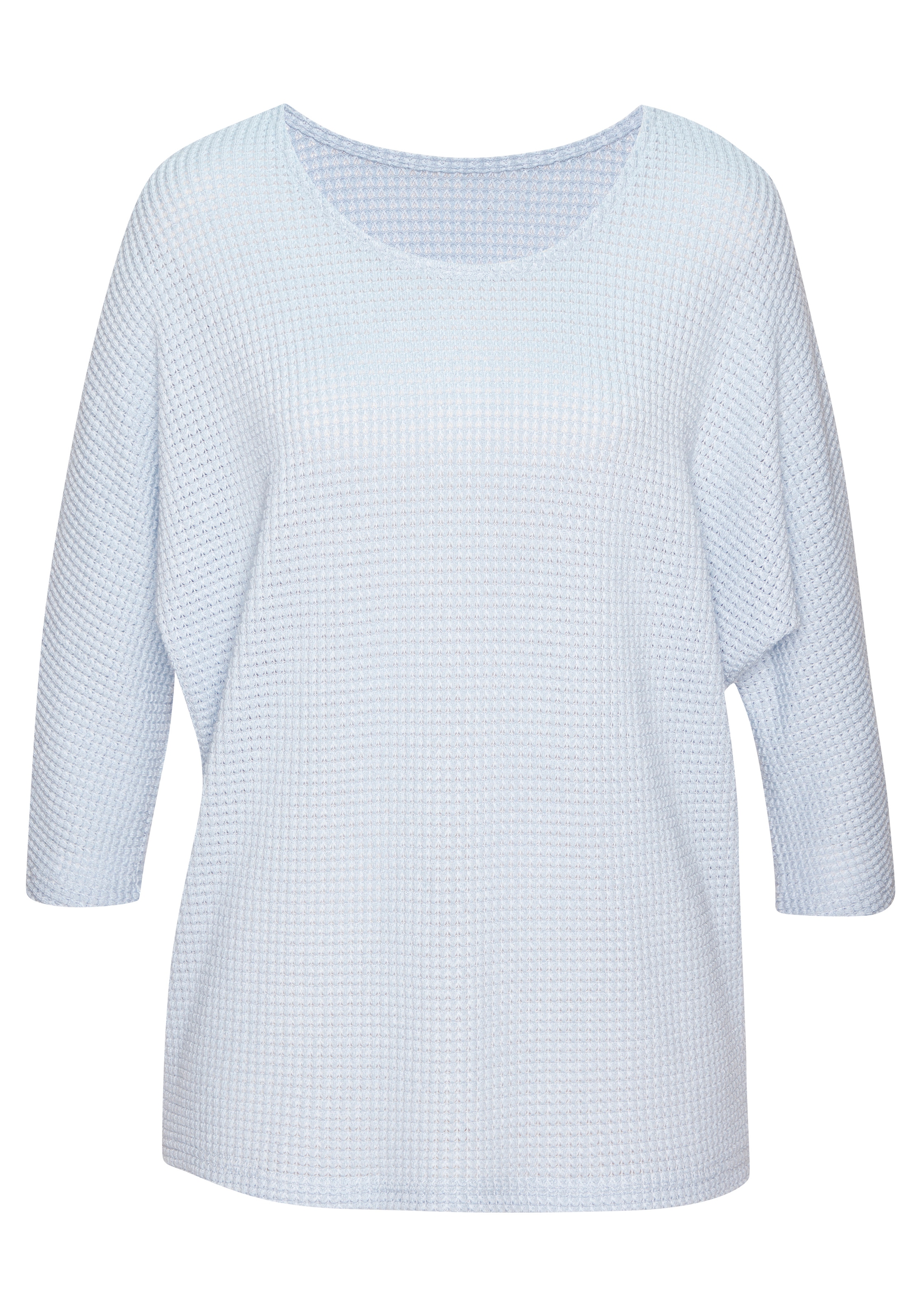 Vivance 3/4-Arm-Shirt »mit sommerlicher Waffelstruktur« aus bügelfreier Strickqualität
