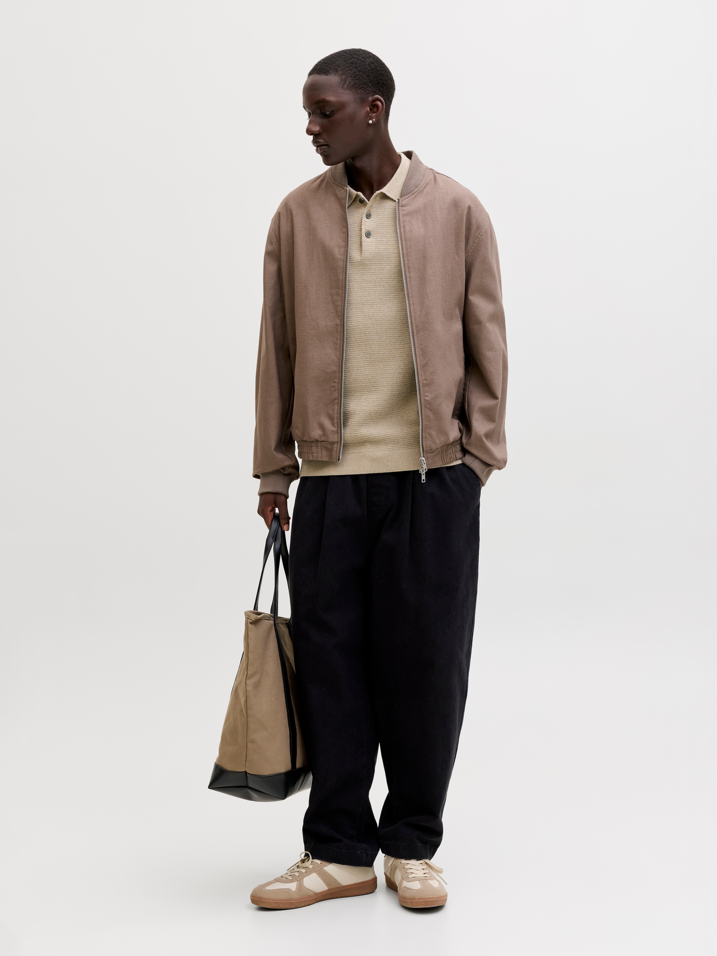 Jack & Jones Polokragenpullover »JPRBLURILEY KNIT POLO SS SN« Baumwolle, regular fit