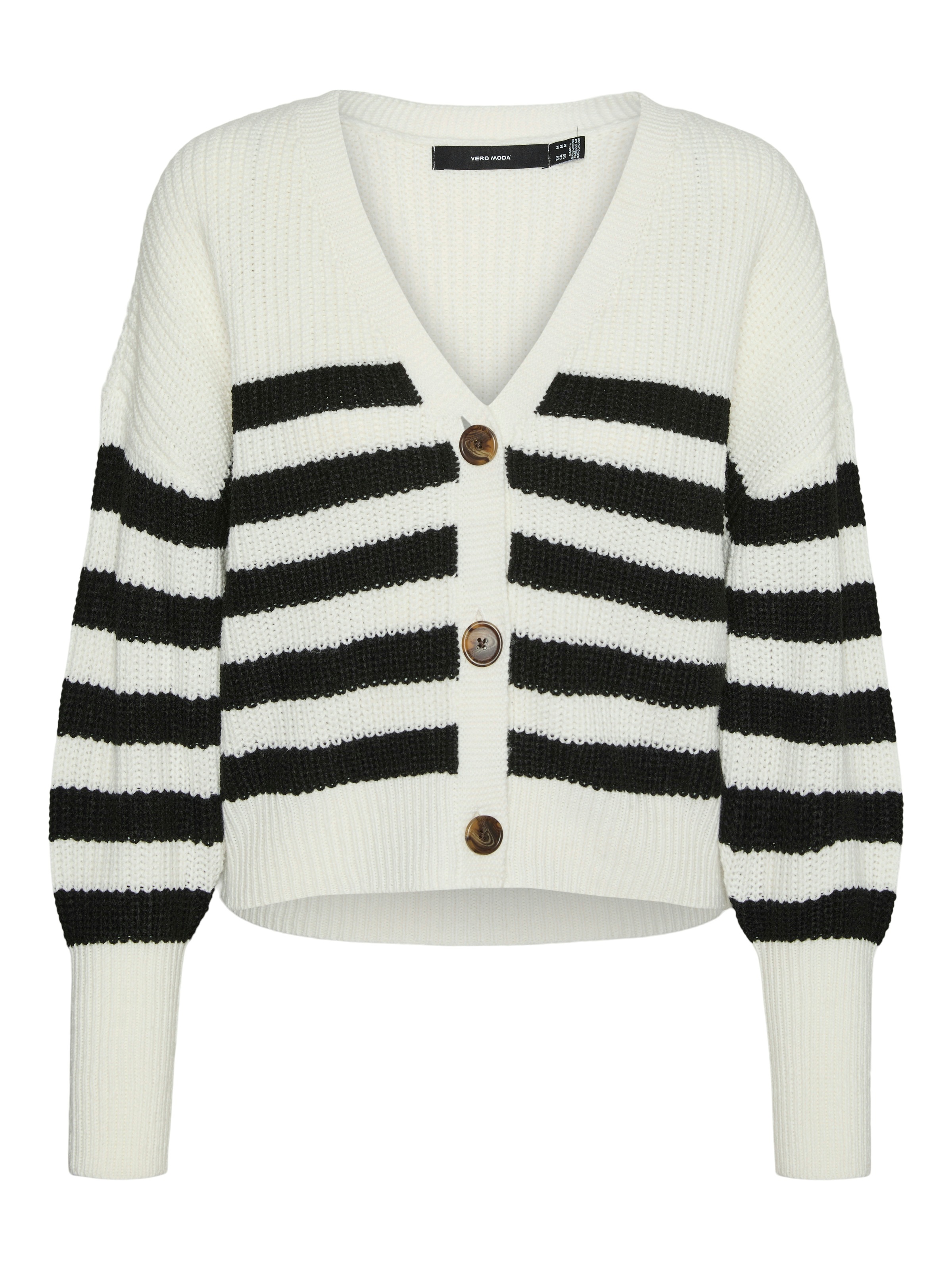 Vero Moda Strickjacke »VMLEA LS V-NECK CUFF CARDIGAN NOOS«, mit Knopfleiste