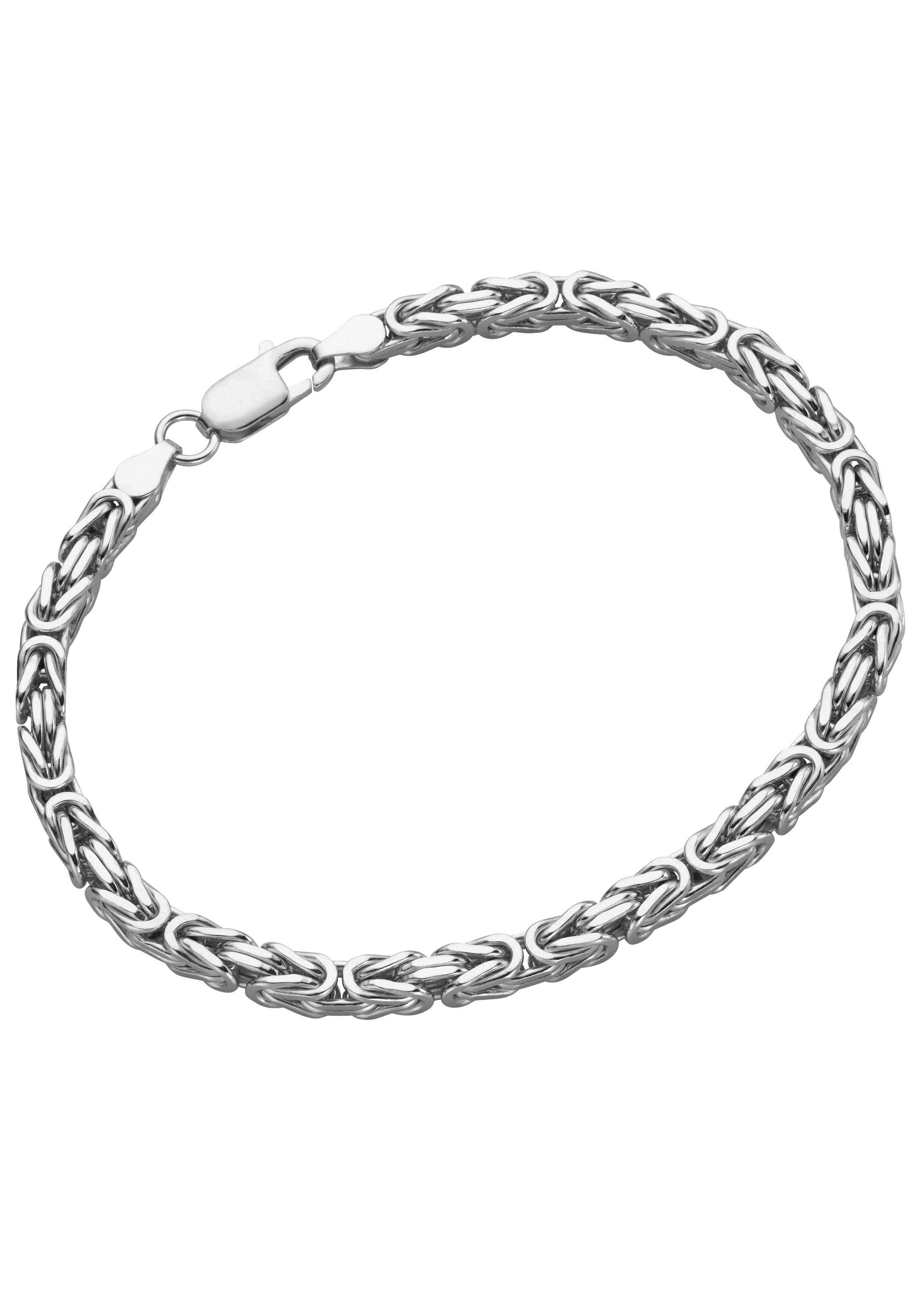 Firetti Silberarmband »Königskettengliederung, 4,1 mm, kaufen rhodiniert« bequem glanz, diamantiert