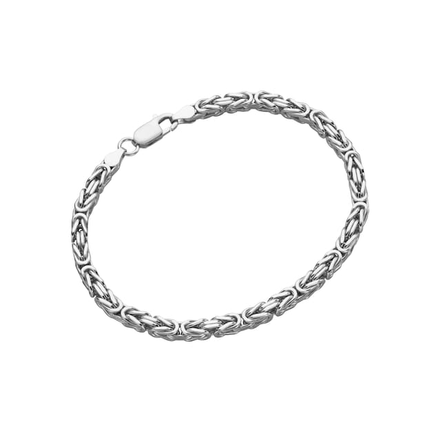 Firetti Silberarmband »Königskettengliederung, 4,1 mm, glanz, diamantiert,  rhodiniert« bequem kaufen