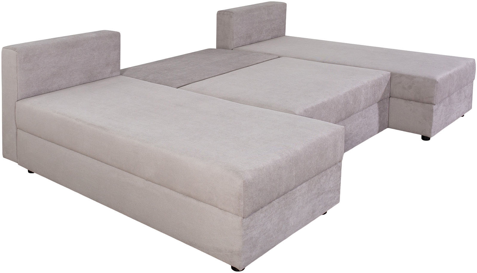 COLLECTION AB Wohnlandschaft »Pico U-Form, Breite 220, mit Schlaffunktion, Bettkasten & Zierkissen«, Liegefläche 117x220 cm