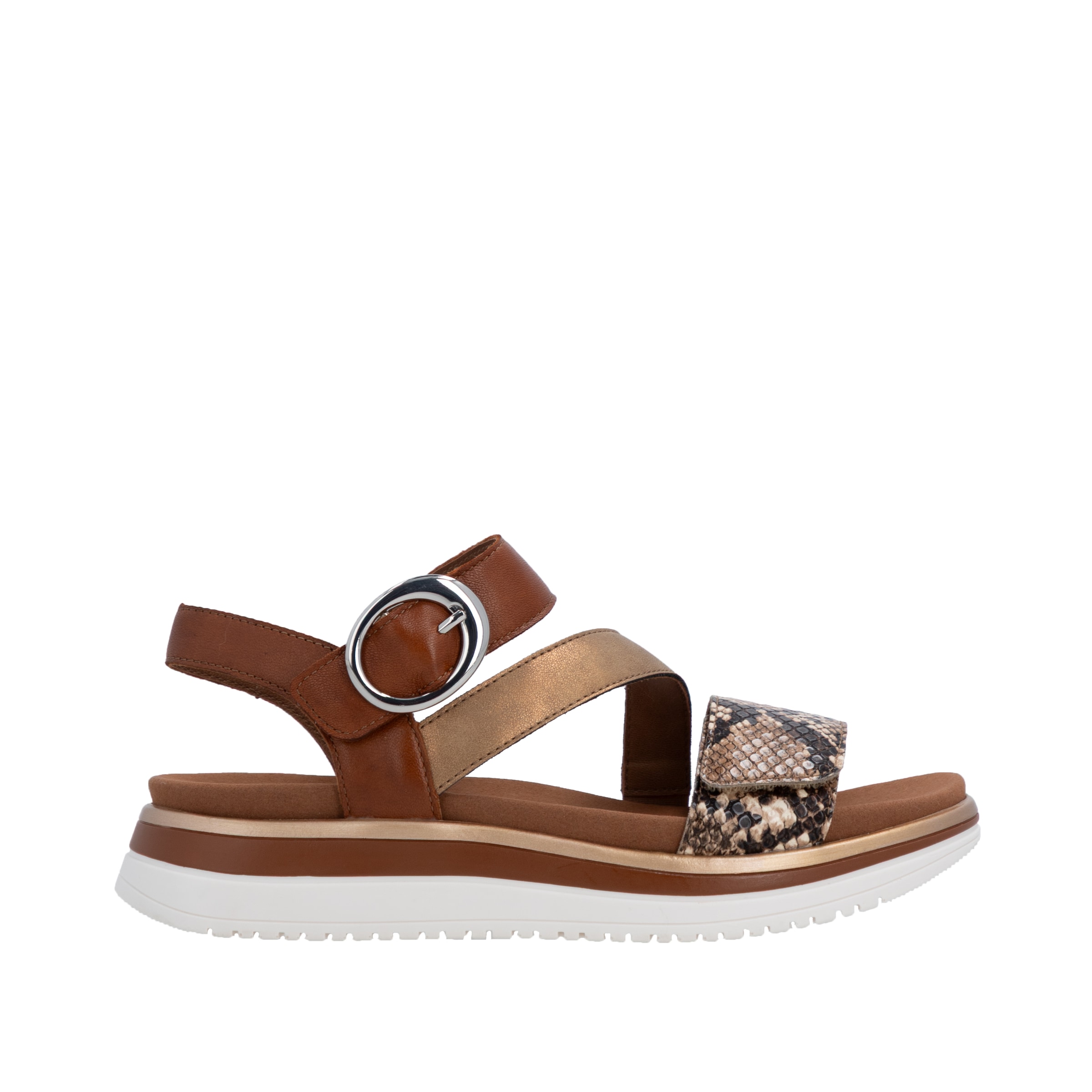 Remonte Plateausandale  Sommerschuh, Sandalette mit praktischen Klettverschlüssen