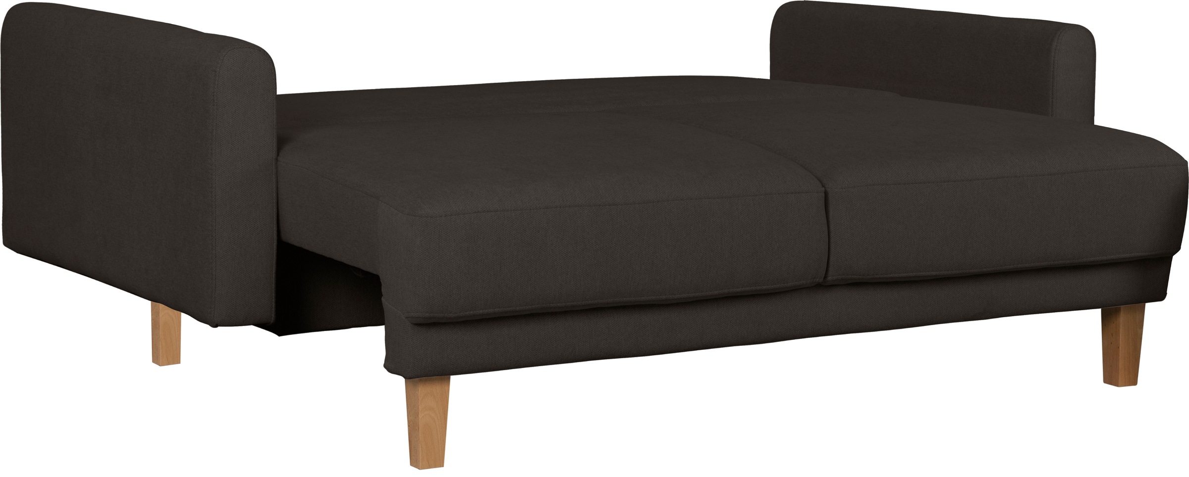 Home affaire 3-Sitzer »TRIPLO optionale Schlafsofa mit Bettkasten, Maße B/T/H: 215/100/89 cm«, Wahlweise Bettfunktion - Liegefläche 145x191 cm, Rücken-, Zierkissen