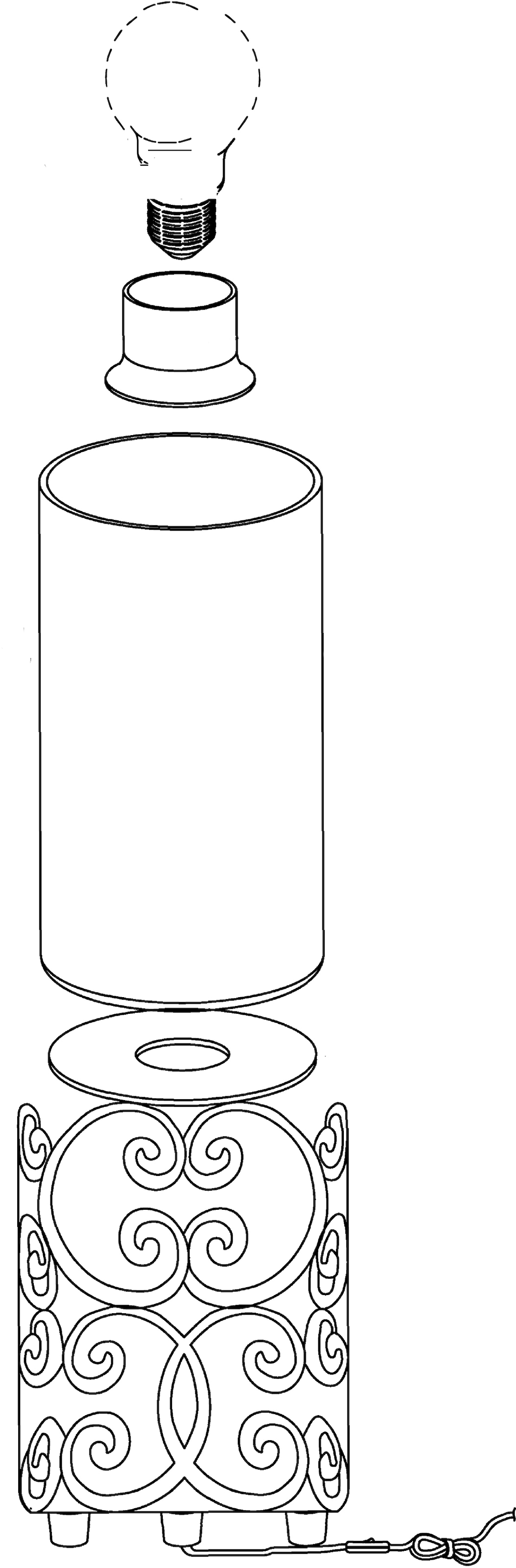 EGLO Tischleuchte »CARDIGAN«, 1 flammig, Leuchtmittel E27 | ohne Leuchtmittel
