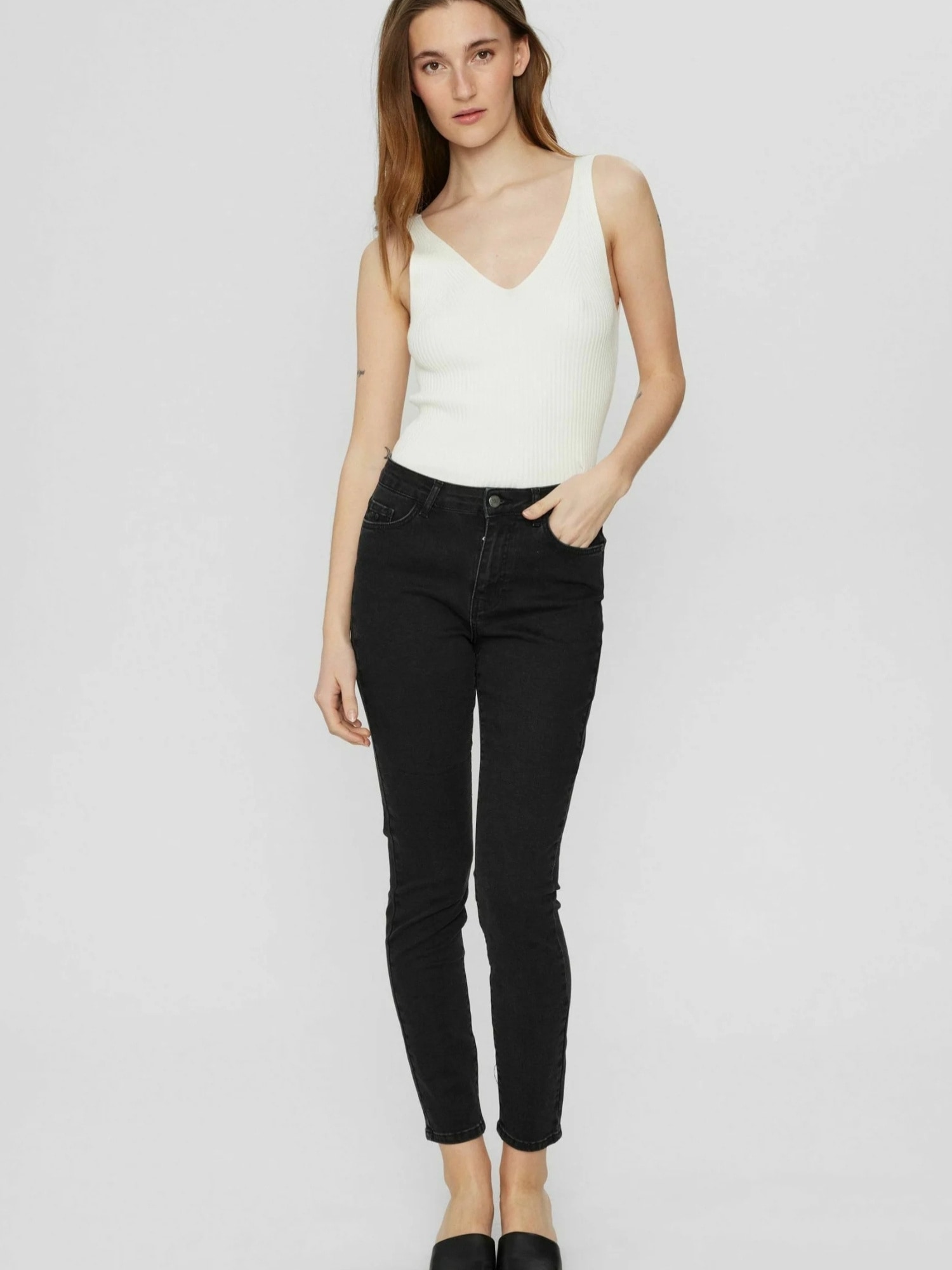 nümph 7/8-Hose »Nümph Cropped – Black NUSIDNEY«