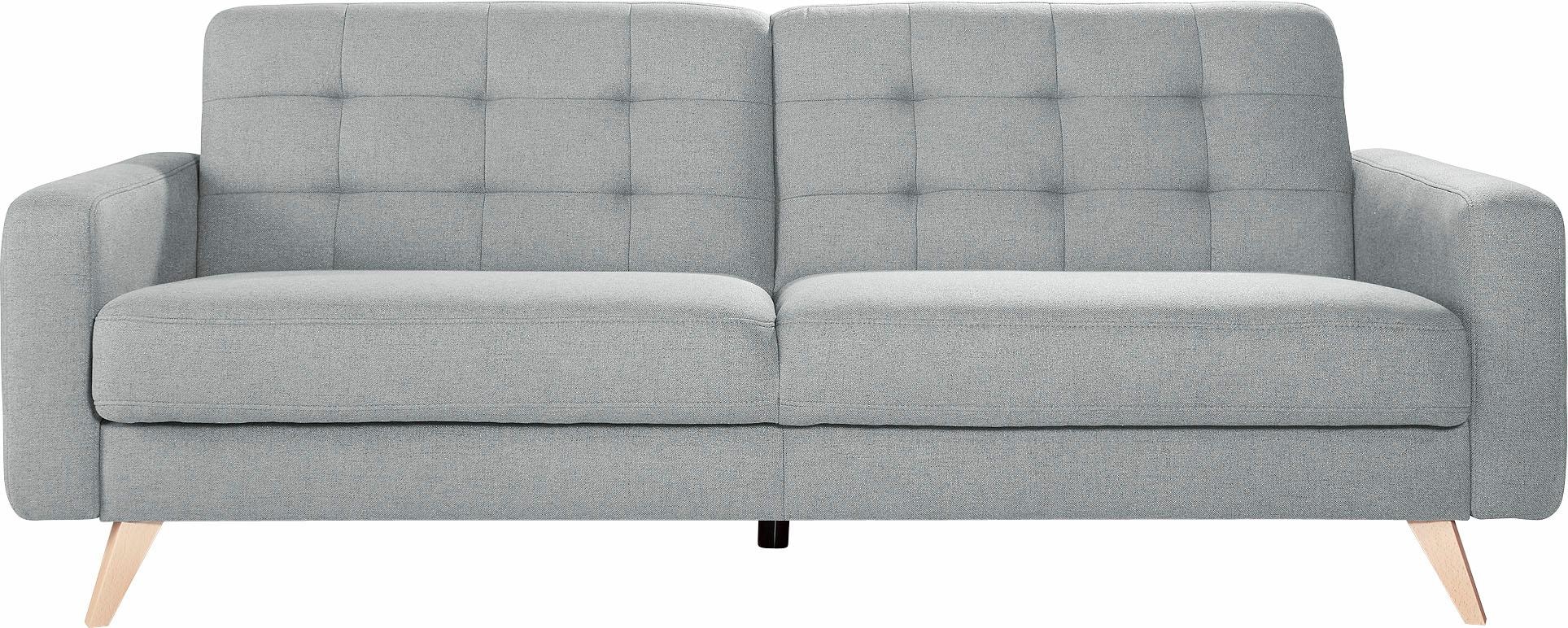 exxpo - sofa fashion 3-Sitzer »Nappa, Schlafsofa, bequem, zeitloses Design, L-Form« tolle Detailverarbeitung, mit Bettfunktion und Bettkasten