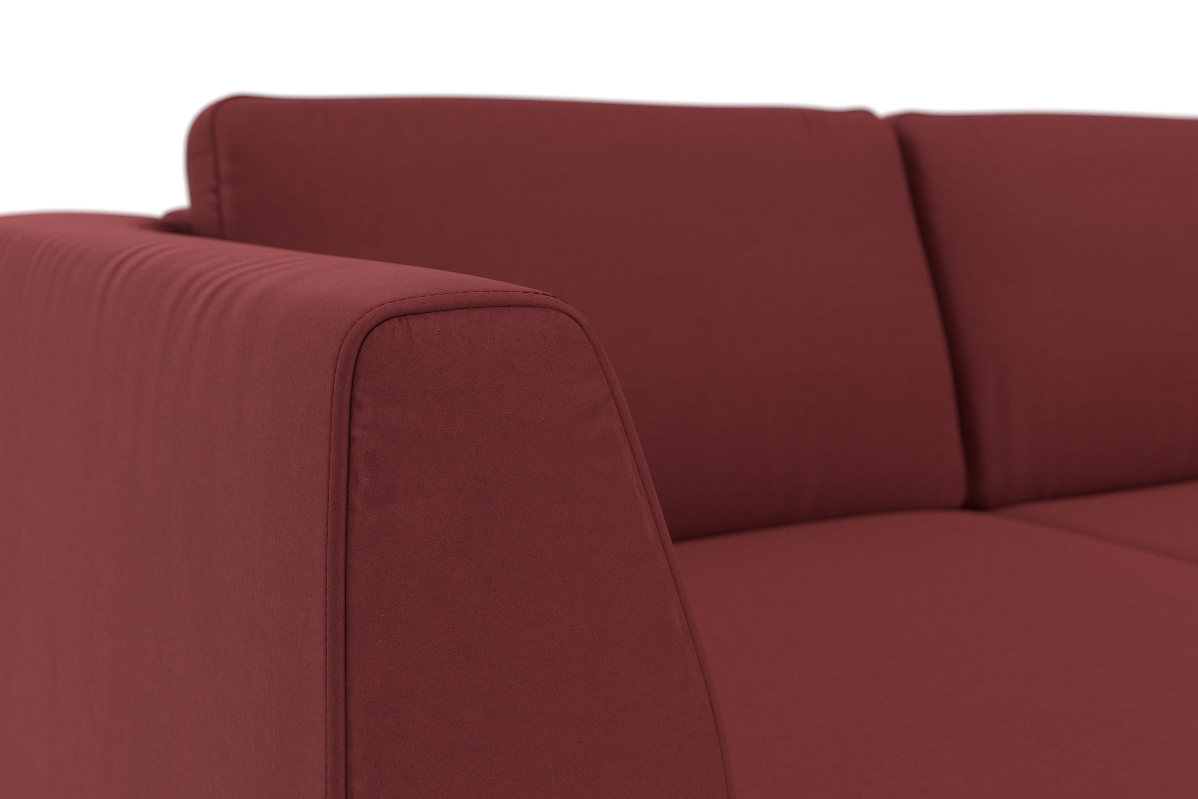 sit&more Ecksofa »Olsen L-Form«, inklusive Sitztiefenverstellung, wahlweise mit Bettfunktion, 15cm hoch