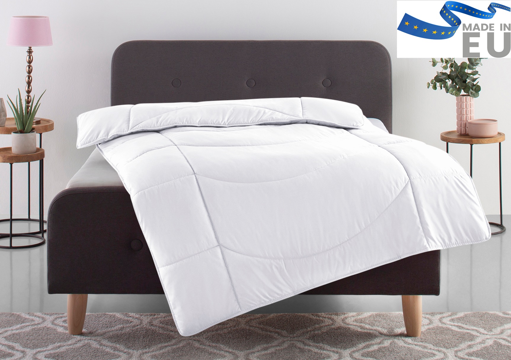 Microfaserbettdecke OTTO HOME "Microlux, Bettdecke 135x200 cm und Übergrößen bis 240x220cm", weiß, B:135cm L:200cm