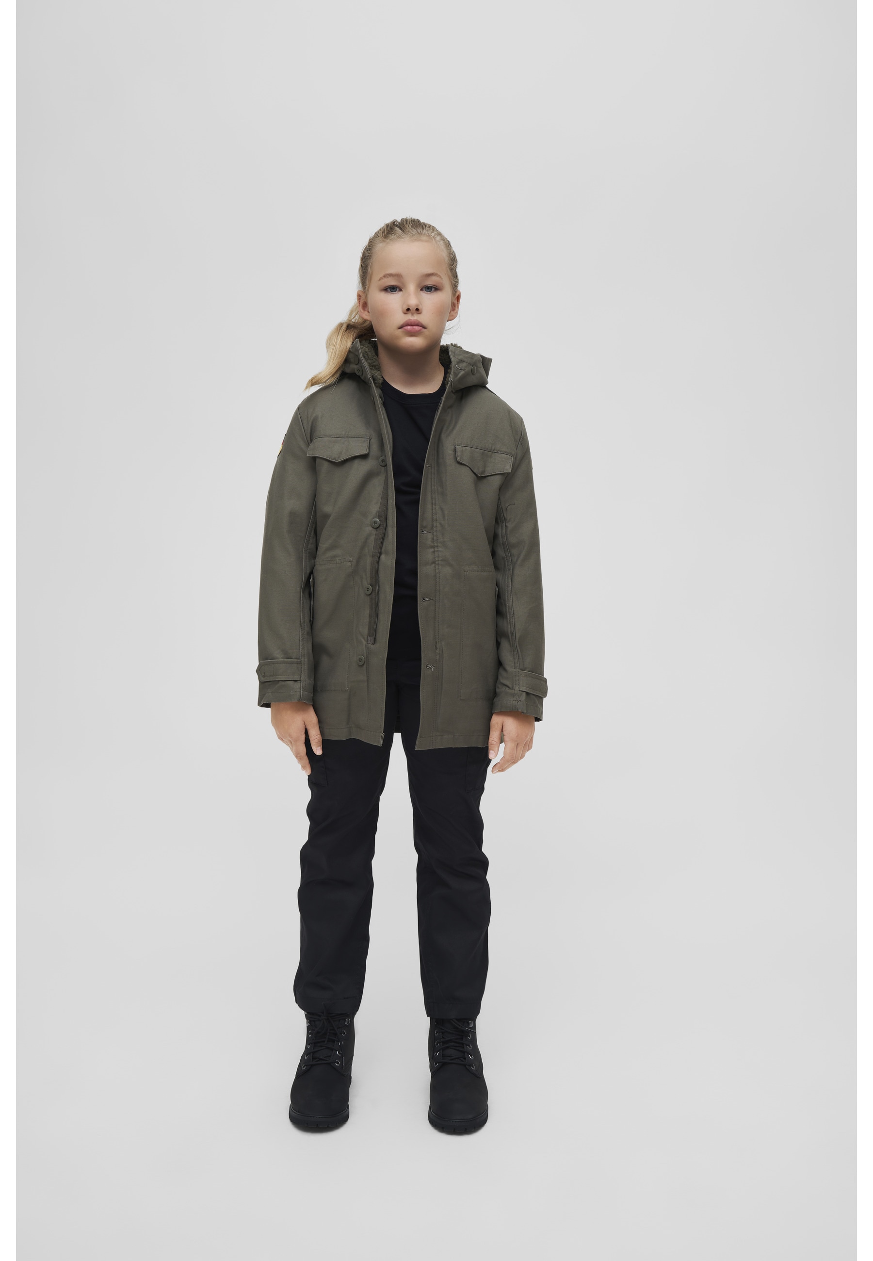 Brandit Parka »Brandit Herren Kids BW Parka« 1 Stk. tlg. mit Kapuze