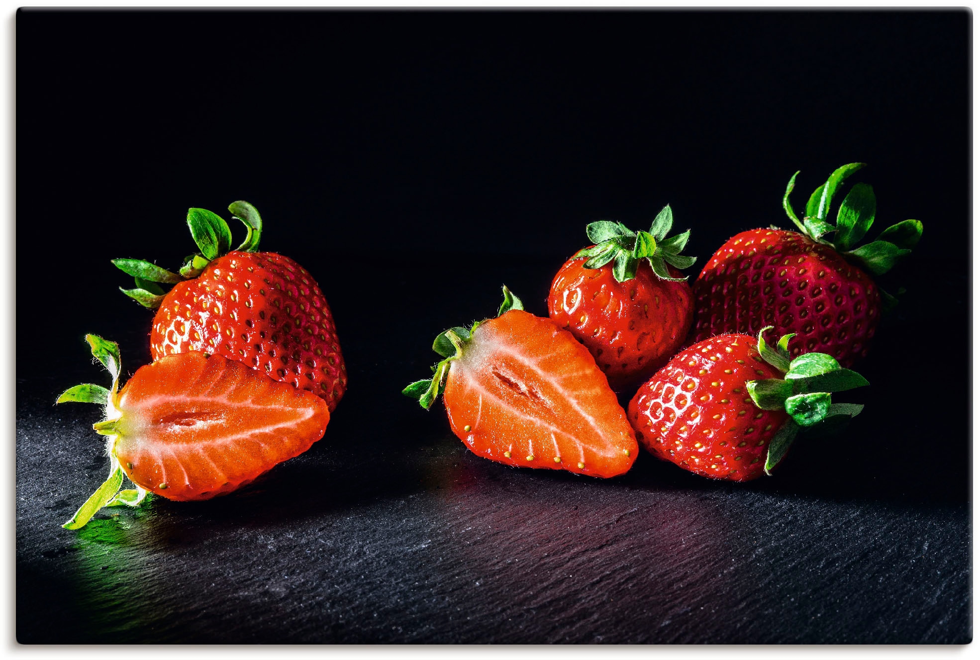 Artland Wandbild »Erdbeeren, süß und fruchtig«, Obst Bilder, (1 St.), als L günstig online kaufen