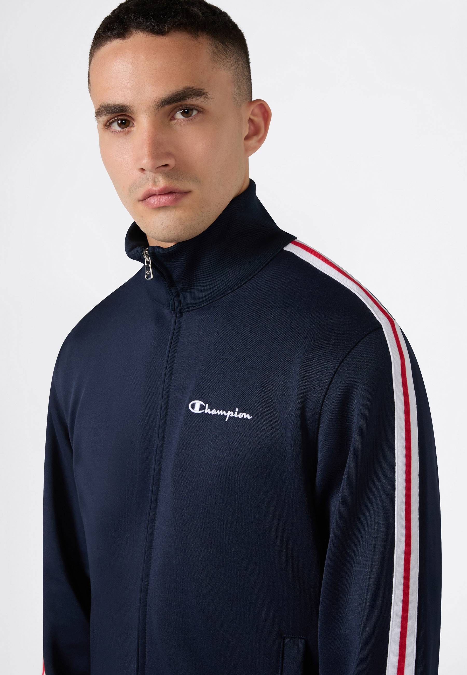 Champion Sweatshirt »SPORTWEAR TRACK TOP Standard Fit«, mit sportlicher Optik, Standard Fit, aus Polyester und Baumwolle

