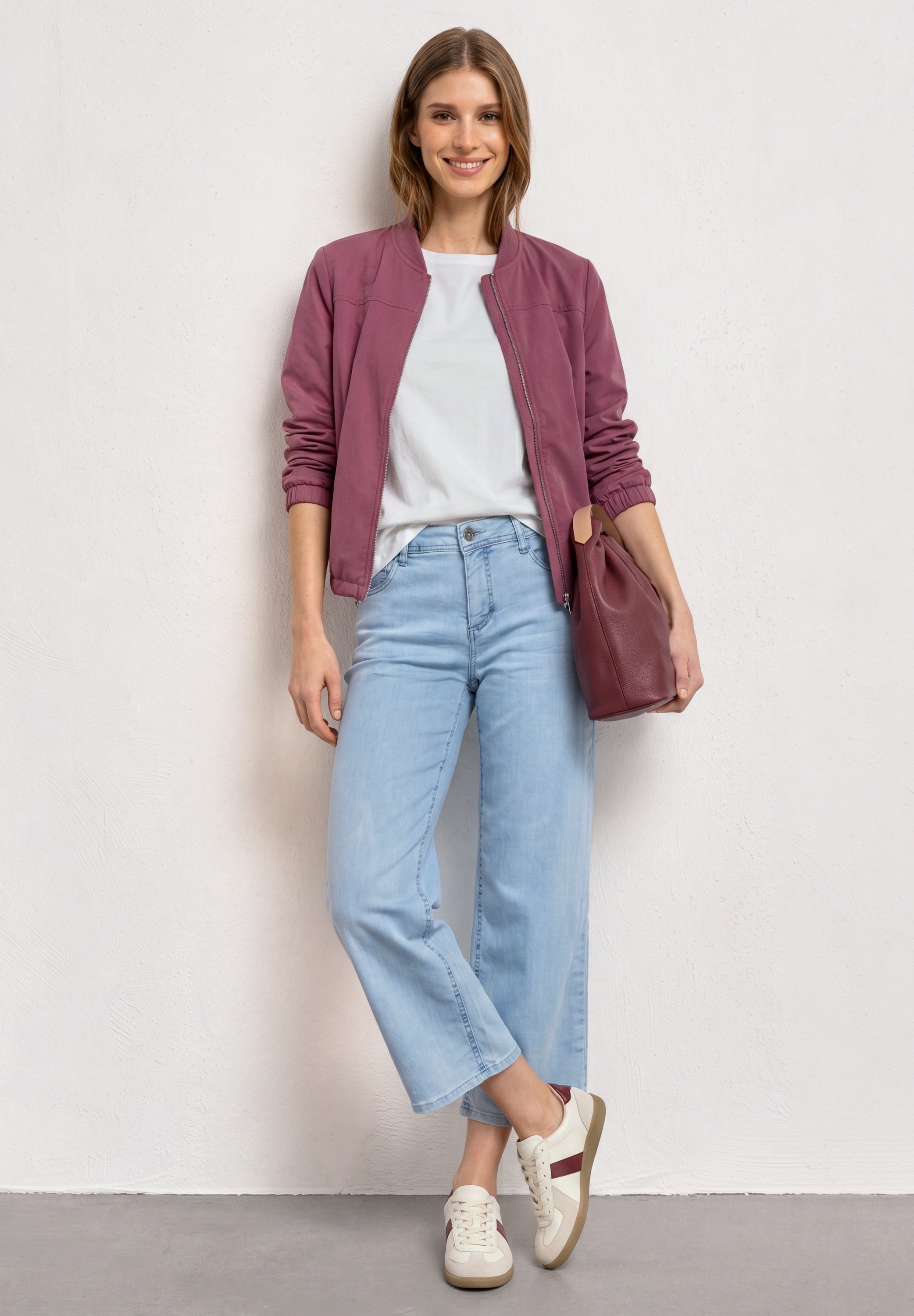 STREET ONE Blouson ohne Kapuze Langarm Blouson mit Zipper