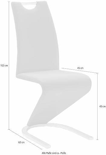 MCA furniture Freischwinger »Amado, TOPSELLER!«, (Set), 4 St., Kunstleder, 2er-, 4er-, 6er-Set, Stuhl belastbar bis 120 Kg