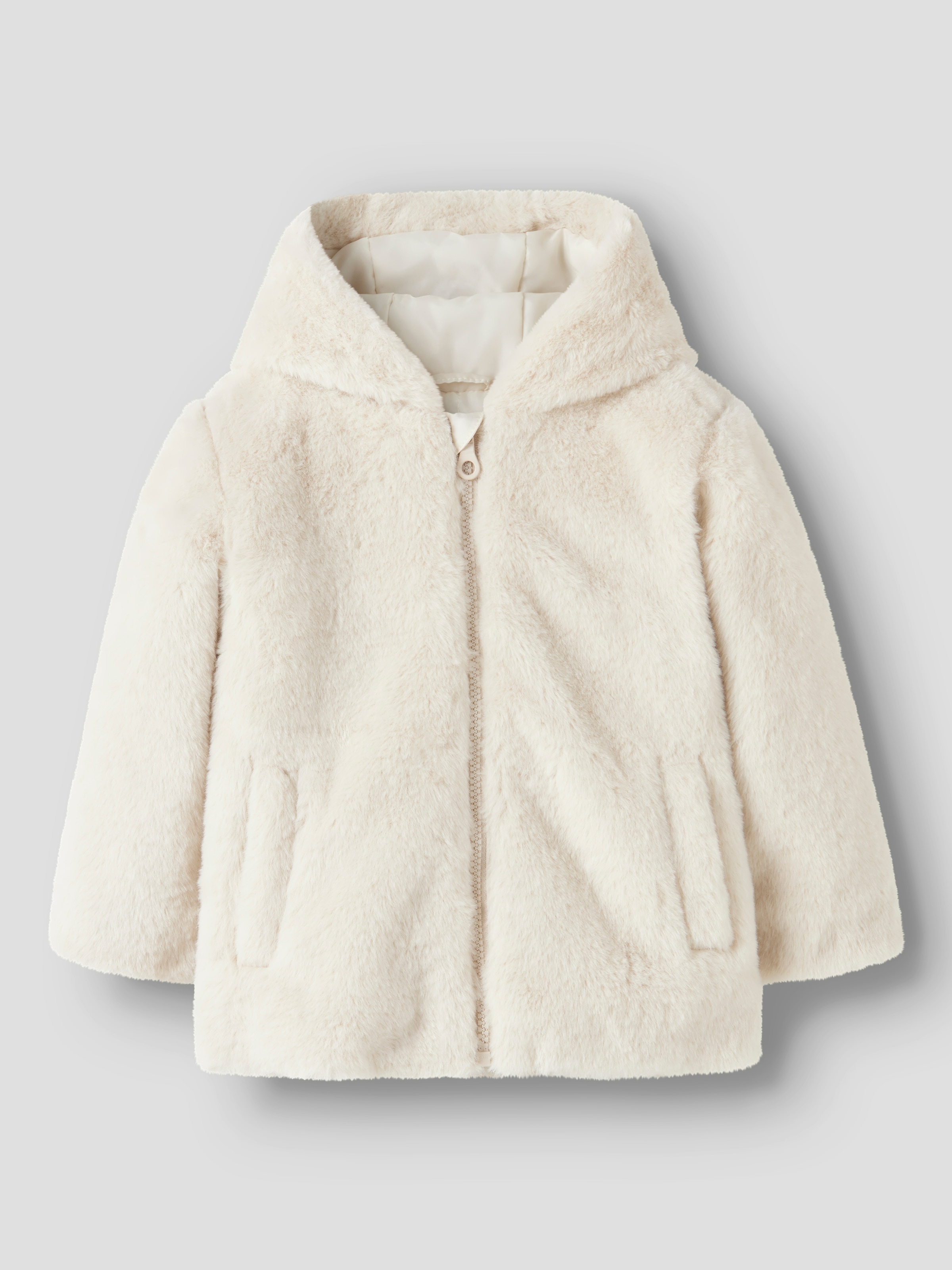 Name It Fellimitatjacke »NMFMILA JACKET W HOOD PB« mit Kapuze Kunstfaser