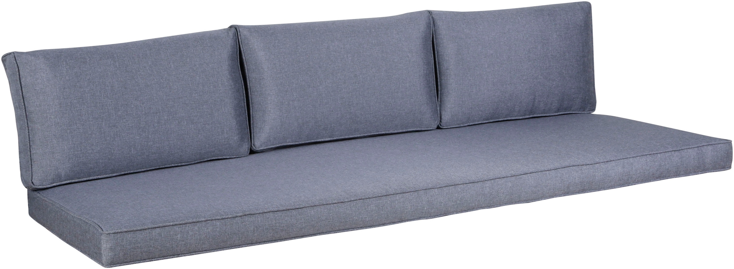 KONIFERA Gartenlounge-Set »Ecklounge »Edessa««, (Set, 14 tlg., 2x 3er Sofa, Tisch 70x140x69 cm, 1 Sitzbank, inkl. Auflagen), Armlehne mit Seilgeflecht und Nonwood-Latten