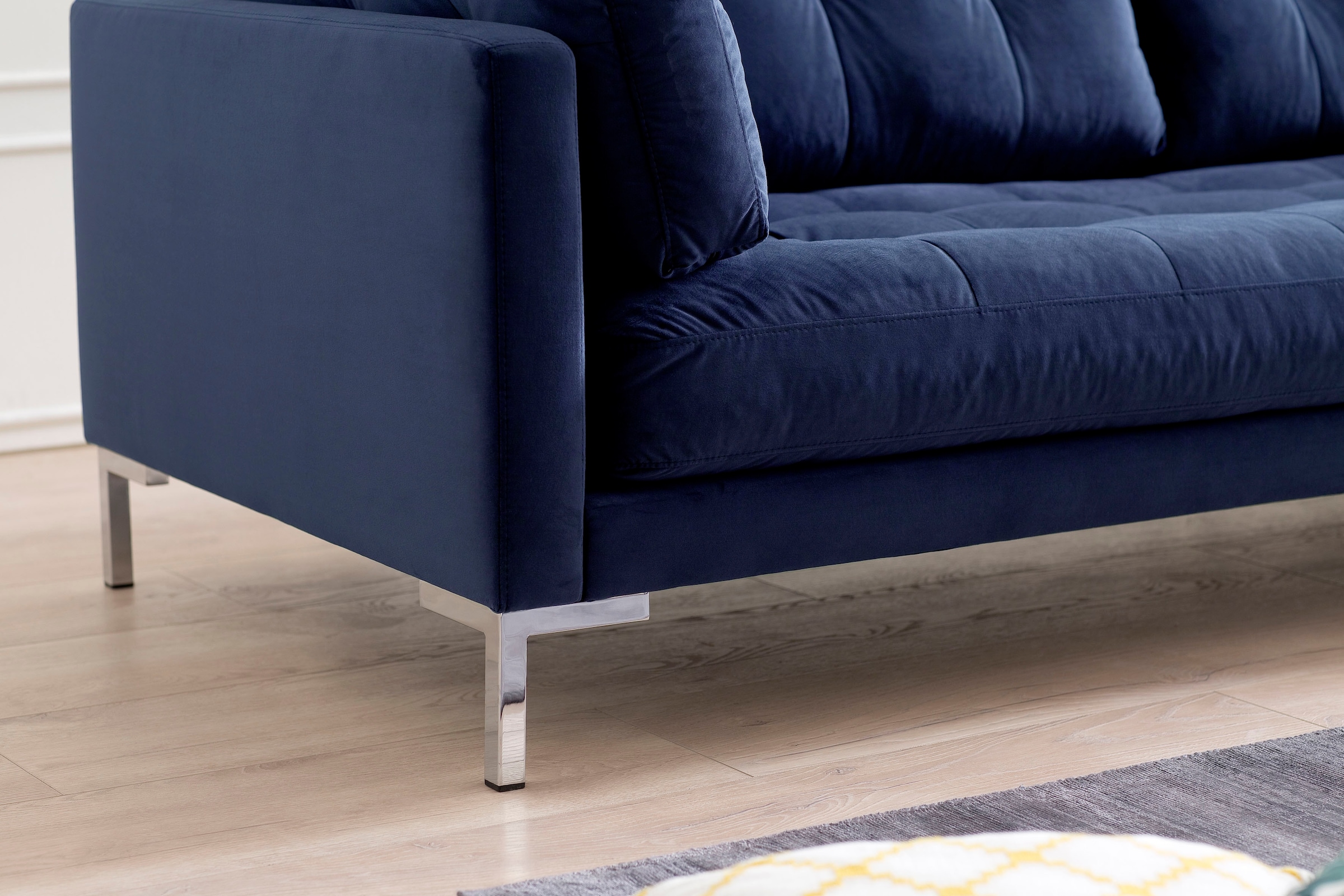 Trends by HG 2-Sitzer »Landau« in Cord-Stoff mit Metallfuß