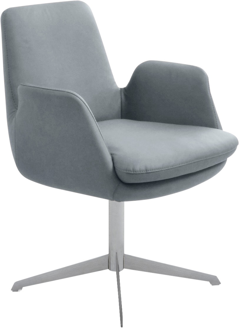 K+W Komfort & Wohnen Drehstuhl »Cube« () Rückholfunktion, Untergestell Edel günstig online kaufen