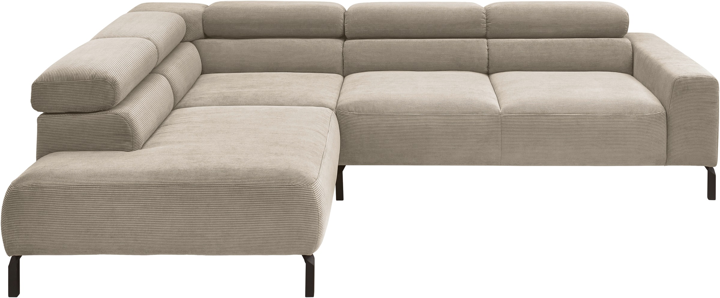 PLACES OF STYLE Ecksofa »Antonelli, L-Form, inkl. Kopfteilverstellung, Brei günstig online kaufen