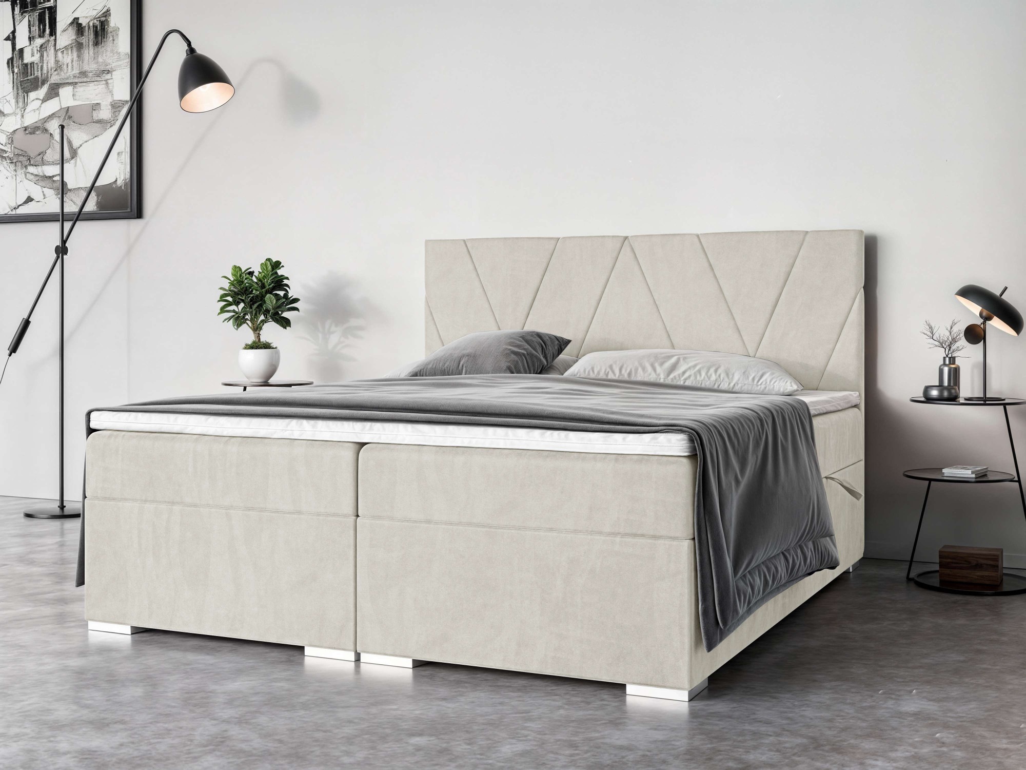 PLACES OF STYLE Polsterbett »Liania mit Matratze und Topper, in 2 Breiten ( günstig online kaufen