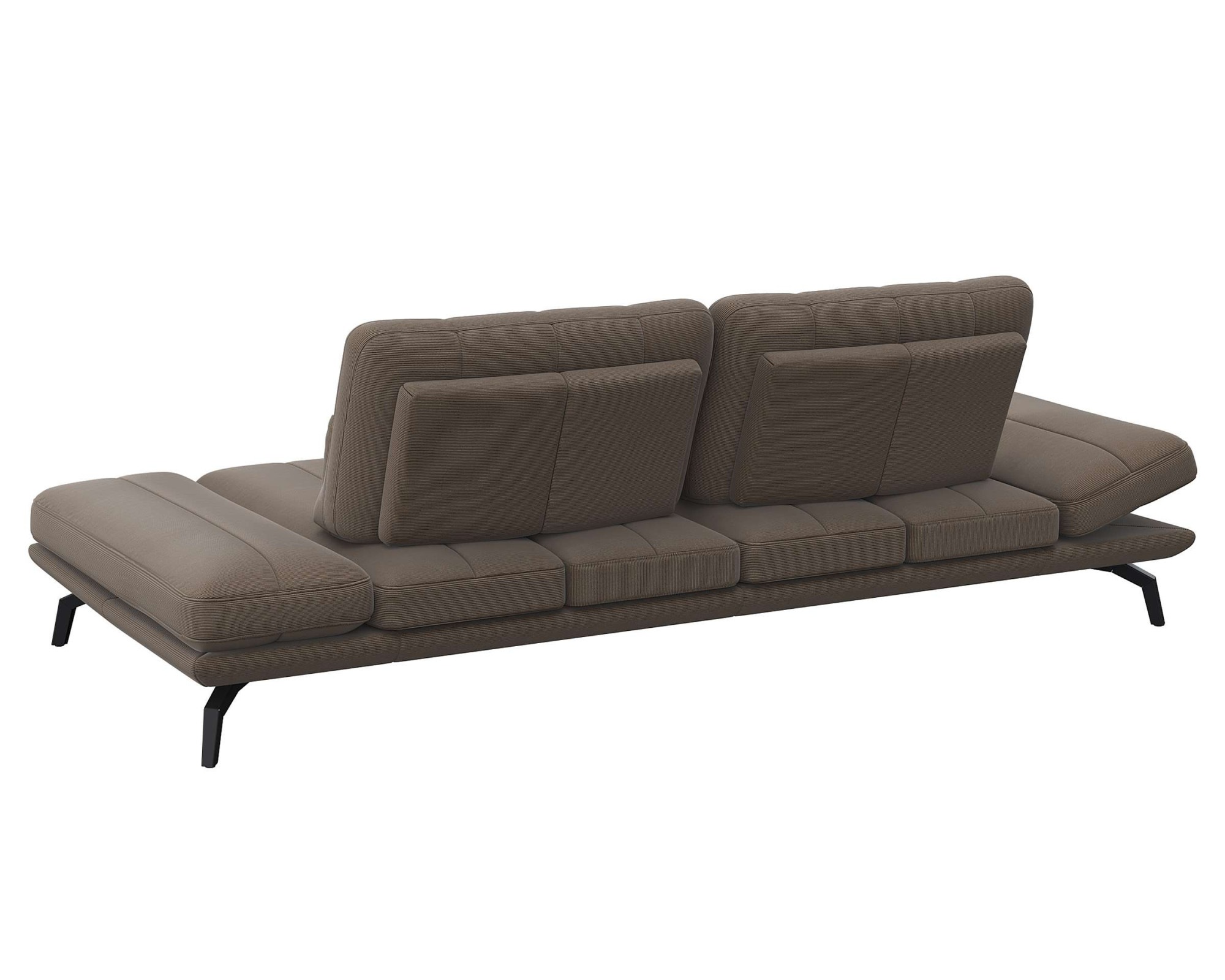 FLEXLUX 3-Sitzer »Tropea Funktionssofa, Designsofa, Relaxfunktion, TV-Couch,«, mit Armteilverstellung sowie Sitztiefenverstellung, Breite 252 cm