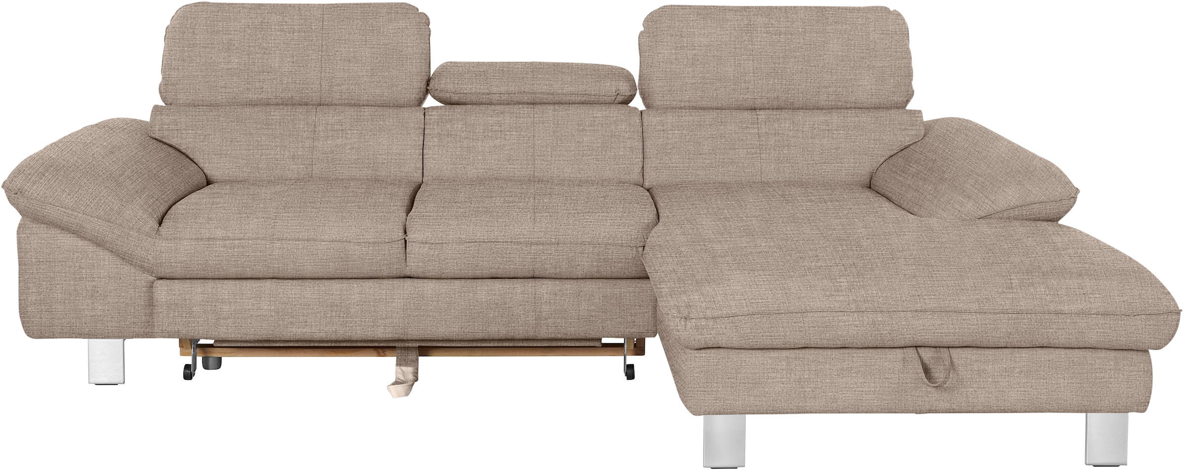 COTTA Ecksofa Driver, mit Kopfteilverstellung, wahlweise mit Bettfunktion