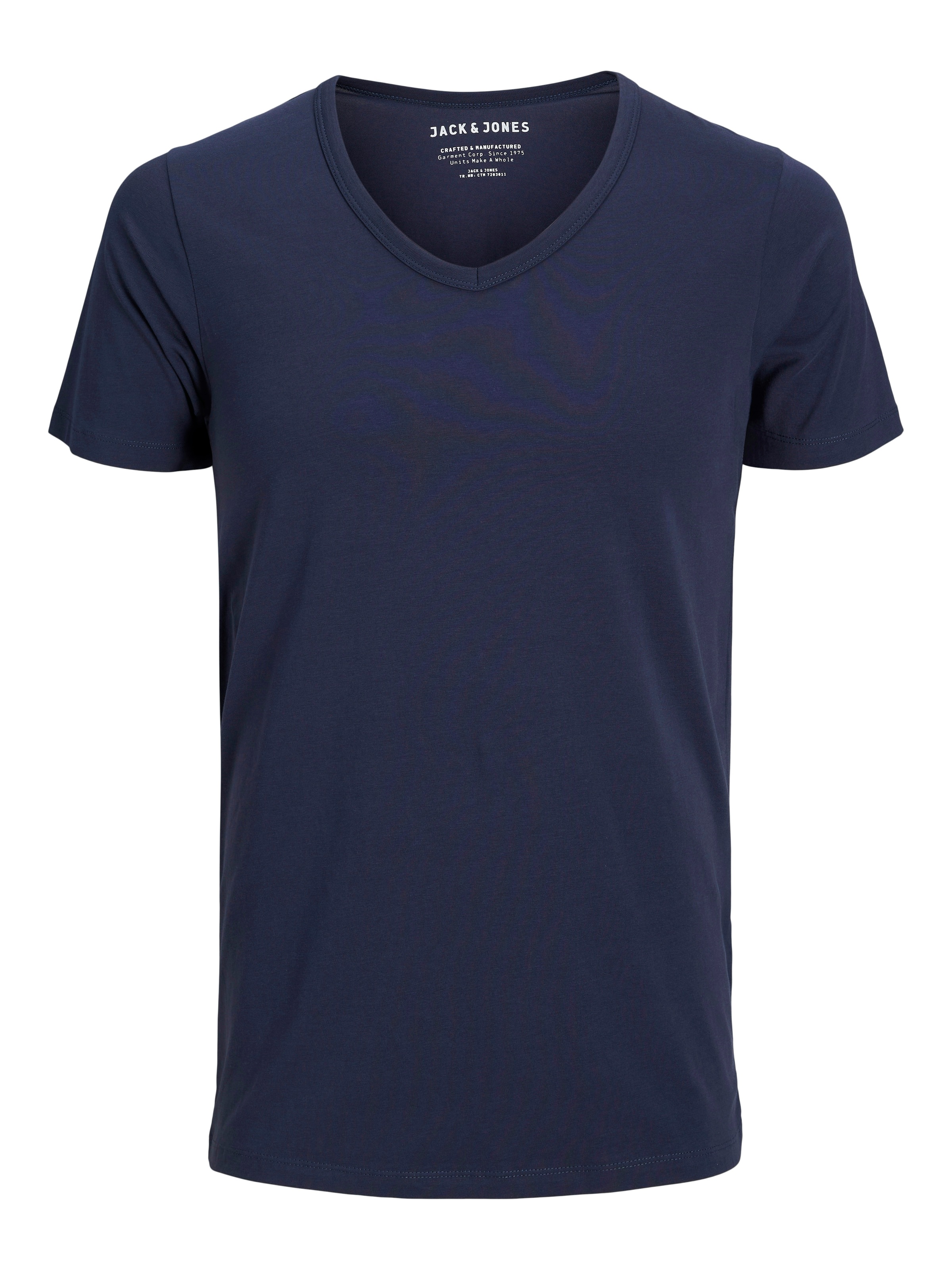 Jack & Jones T-Shirt »SLIM- FIT BASIC TEE V-NECK«, mit V-Ausschnitt
