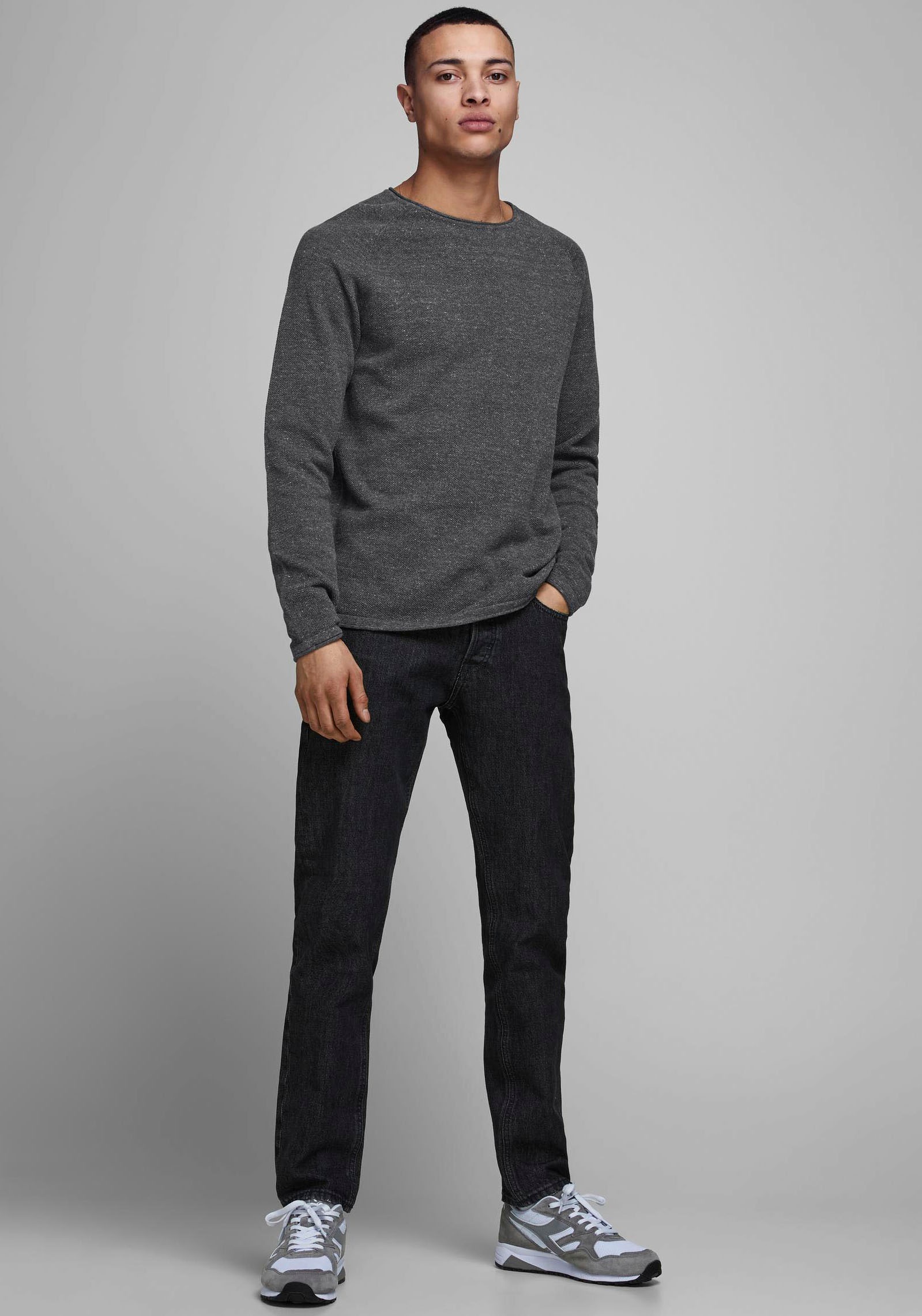 Jack & Jones Rundhalspullover »HILL KNIT«