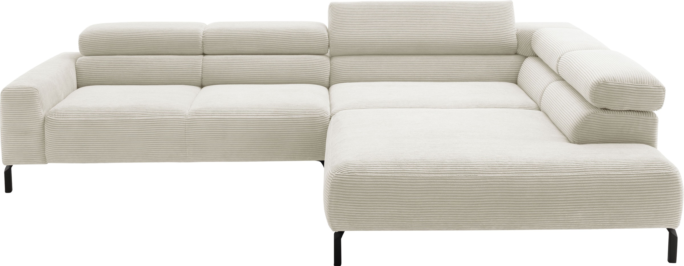 Places of Style Ecksofa »Antonelli, L-Form, inkl. Kopfteilverstellung, Brei günstig online kaufen