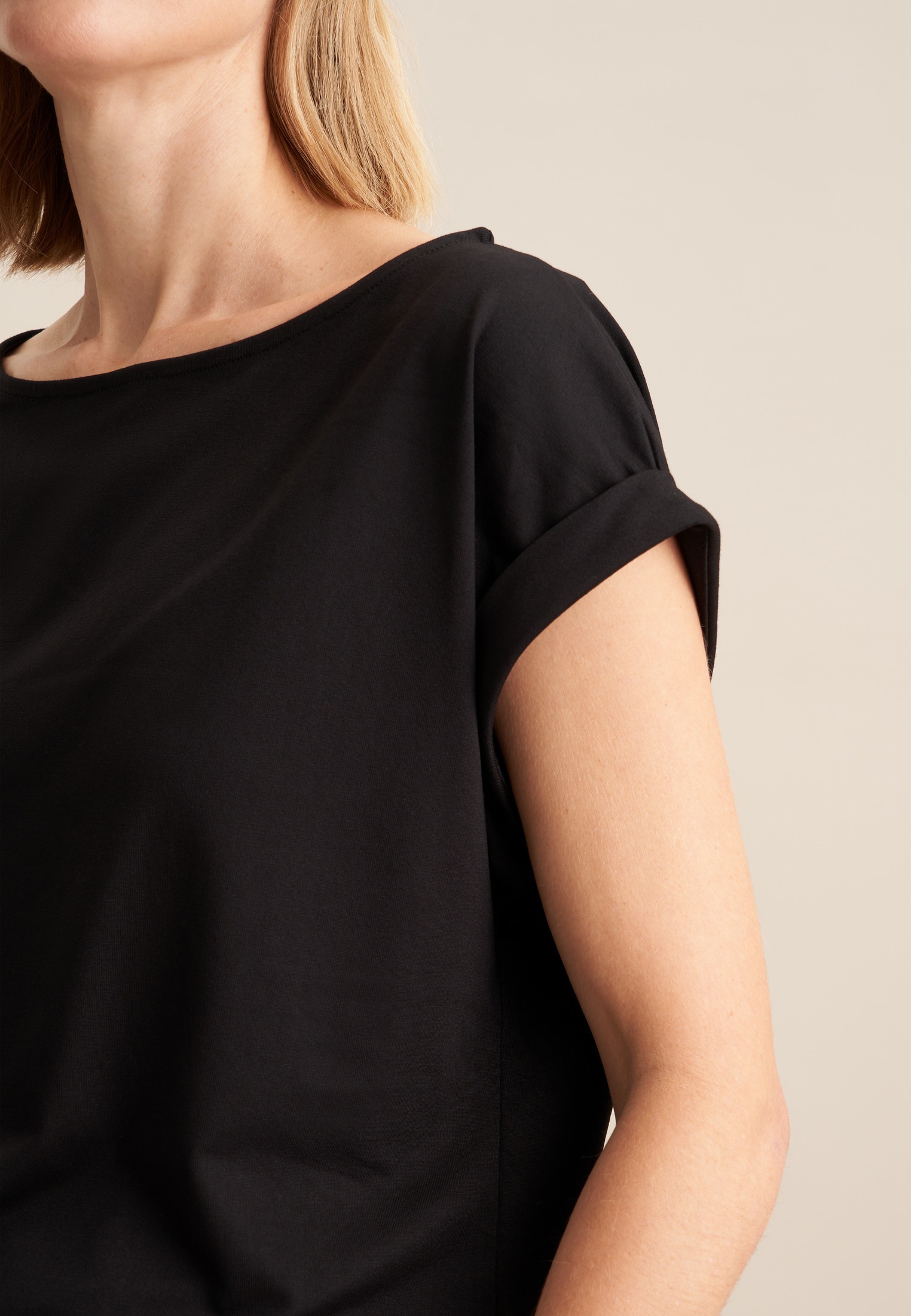 seidensticker T-Shirt »Schwarze Rose«, Ohne Arm Rundhals Uni