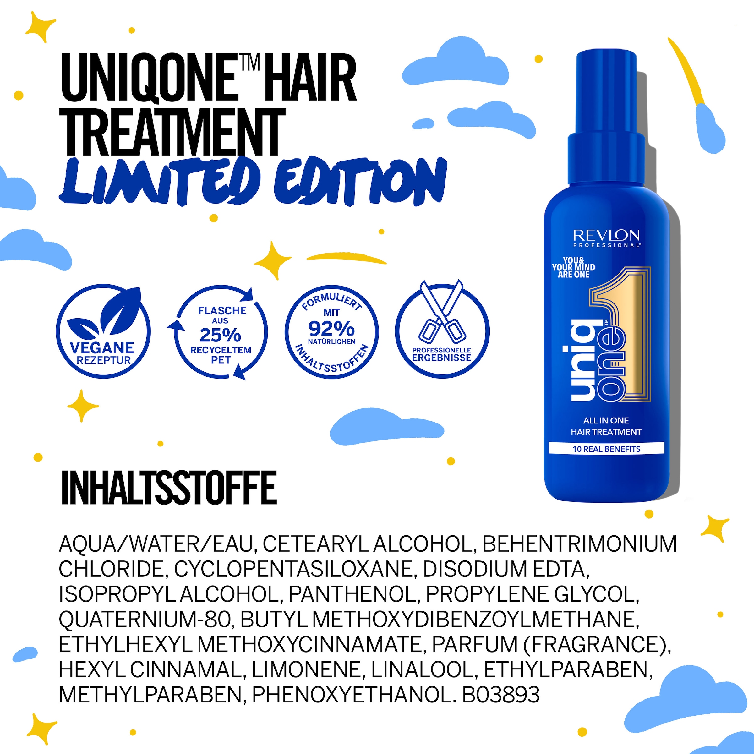 REVLON PROFESSIONAL Leave-in Pflege »All In One Hair Treatment Mental Health Limited Edition 150 ml«, (1 tlg.), Sprühkur mit zehn Vorteilen für trockenes und strapaziertes Haar.