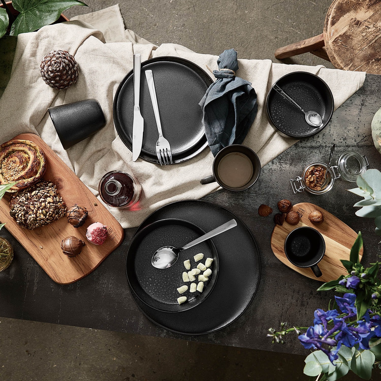 aida RAW Frühstücksteller »RAW« Teller Set, Steinzeug, Ø 23 cm