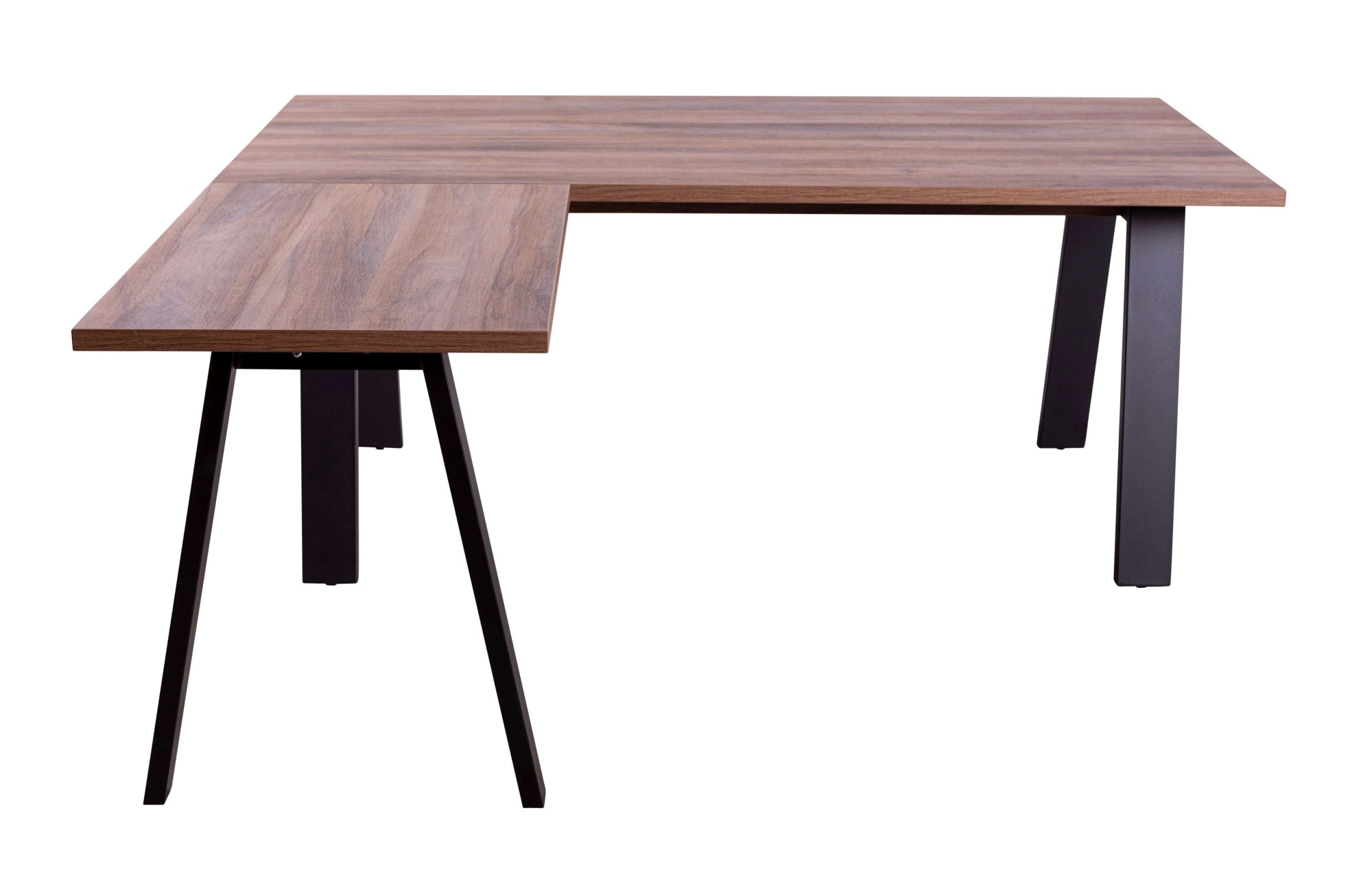 Composad Eckschreibtisch »Davinci«, mit Metallbeinen, 171,5x150 cm, 100% recyceltes Holz, Made in Italy