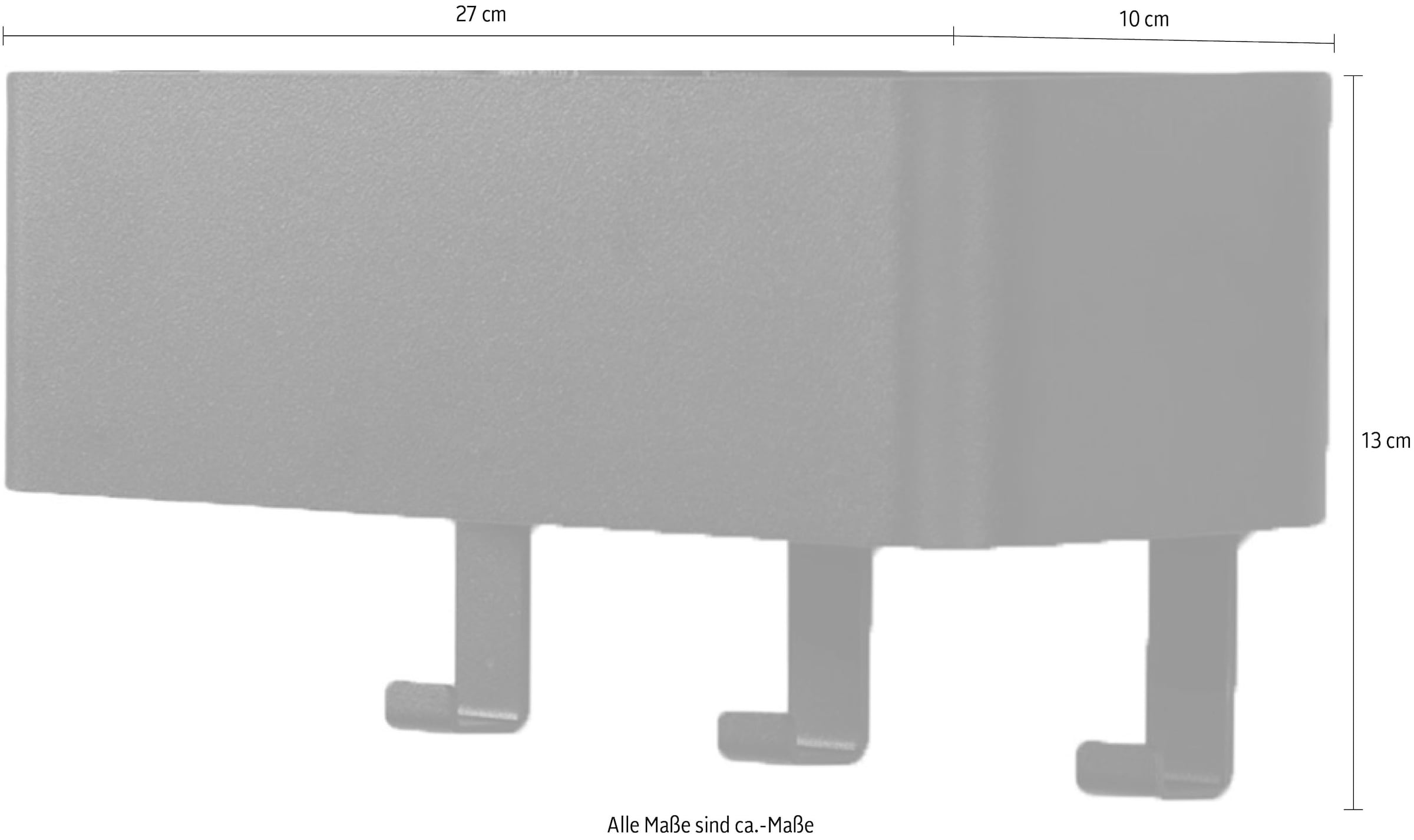 Spinder Design Garderobenhaken »Multi 3«, (1 St.), 2-in-1 Wandregal + Garderobe