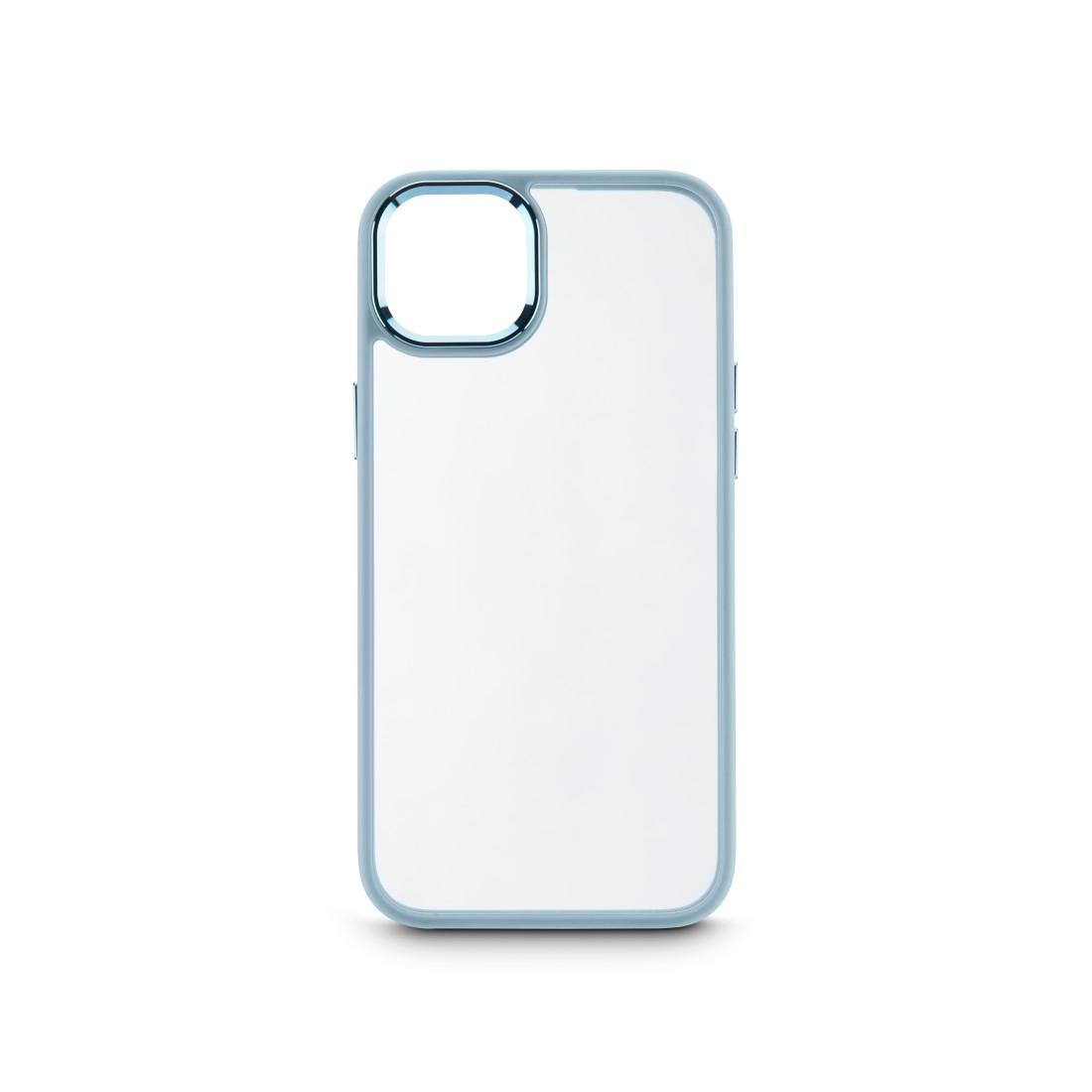Hama Smartphone-Hülle »Handyhülle für Apple iPhone 15 Plus, durchsichtig Blau, stabil«, iPhone 15 Plus