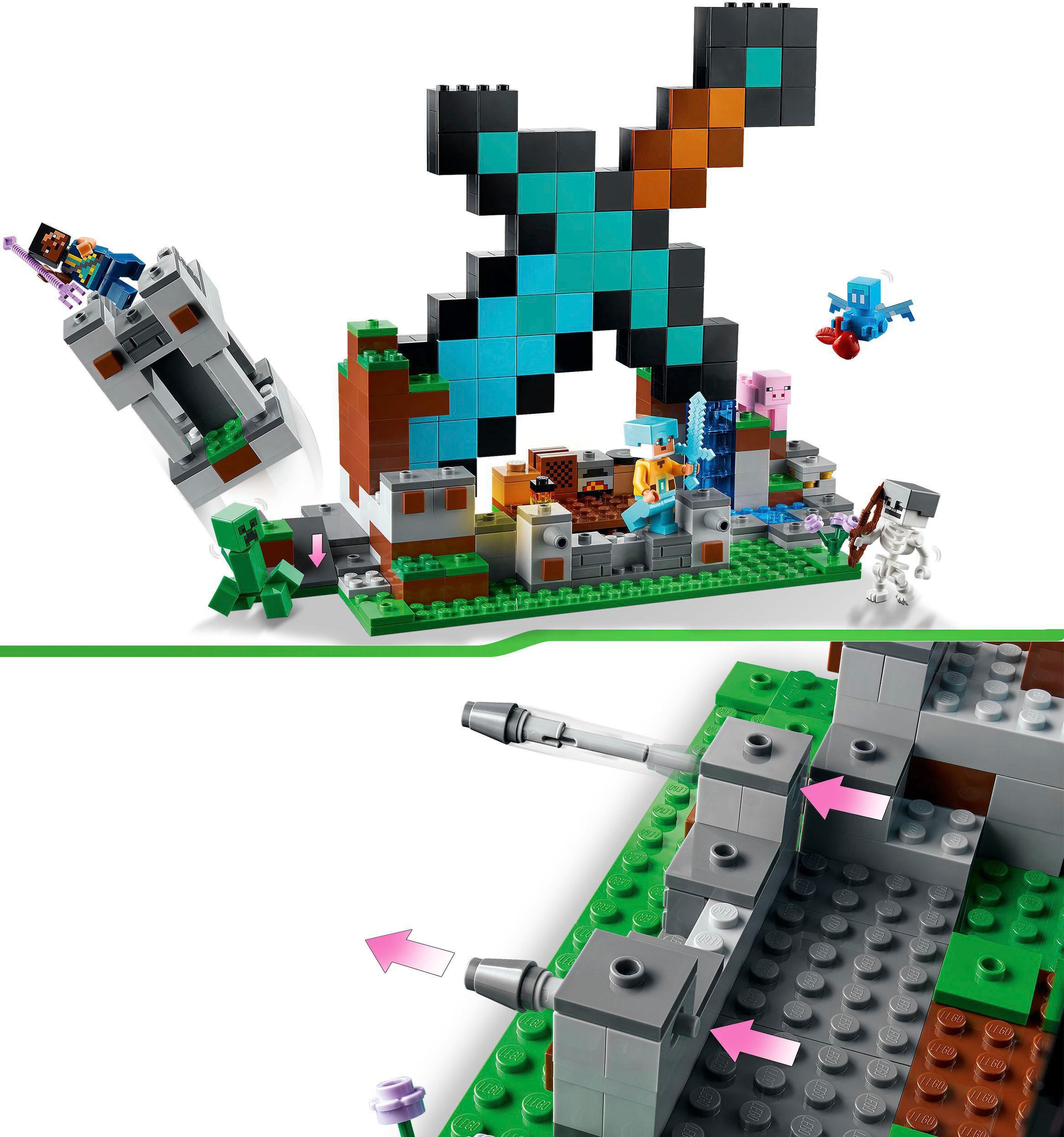 LEGO® Konstruktionsspielsteine »Der Schwert-Außenposten (21244), LEGO® Minecraft«, (427 St.), Made in Europe