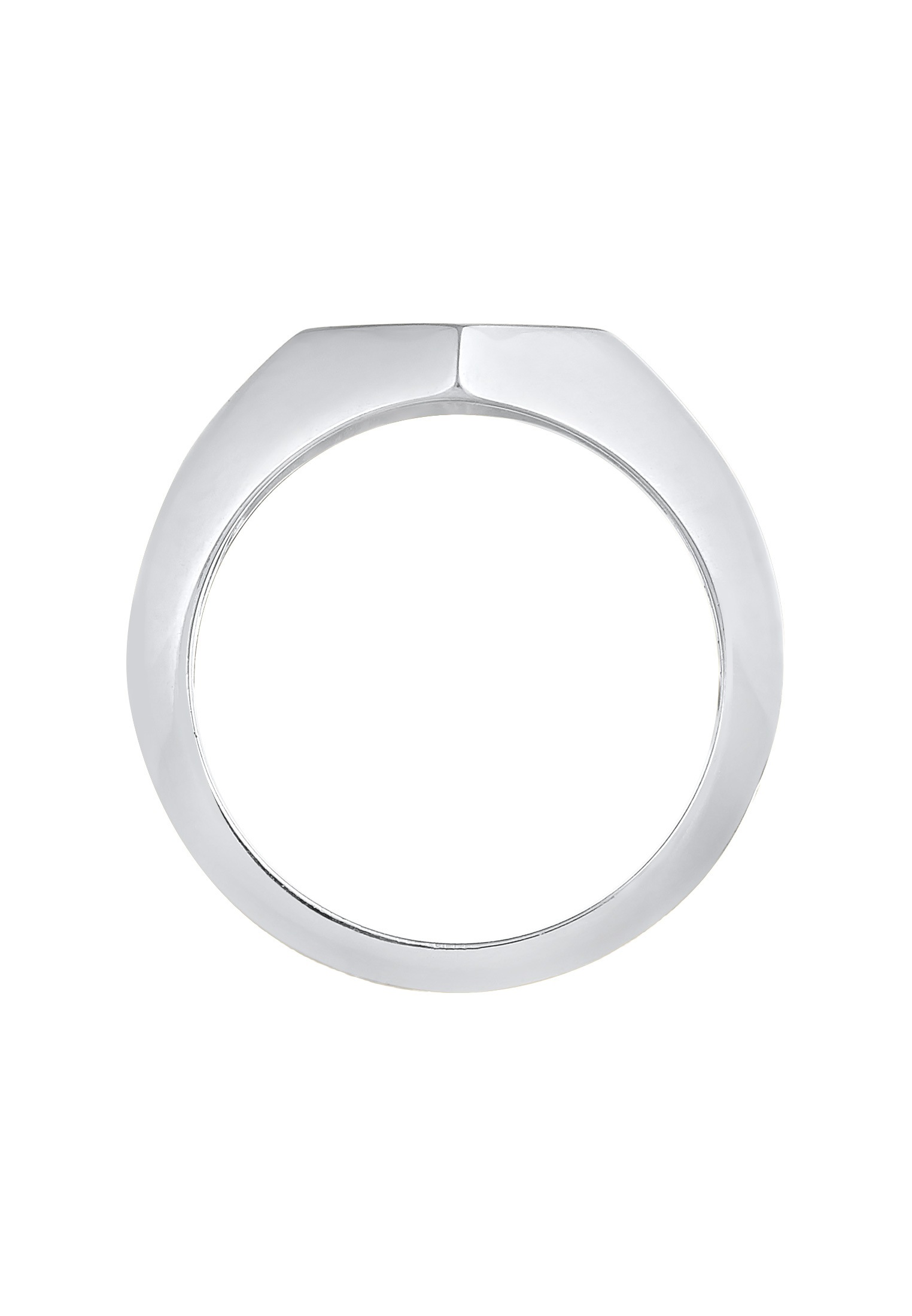 Elli Premium Siegelring »Siegelring Raute Geo Look 925 Silber«