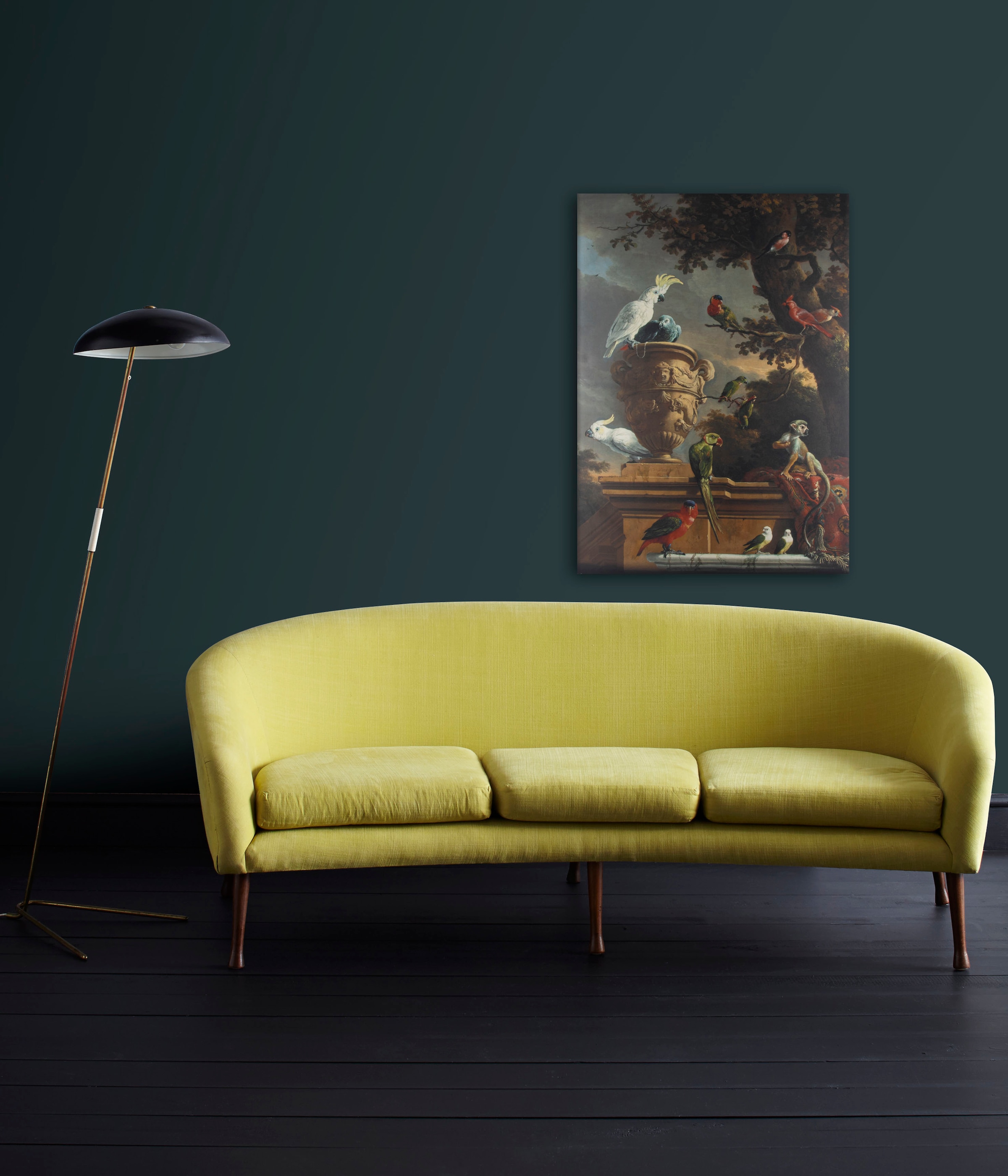 Art for the home Leinwandbild »Menagerie«, Art-Vögel, (1 St.), die Menagerie 100 x 70 cm