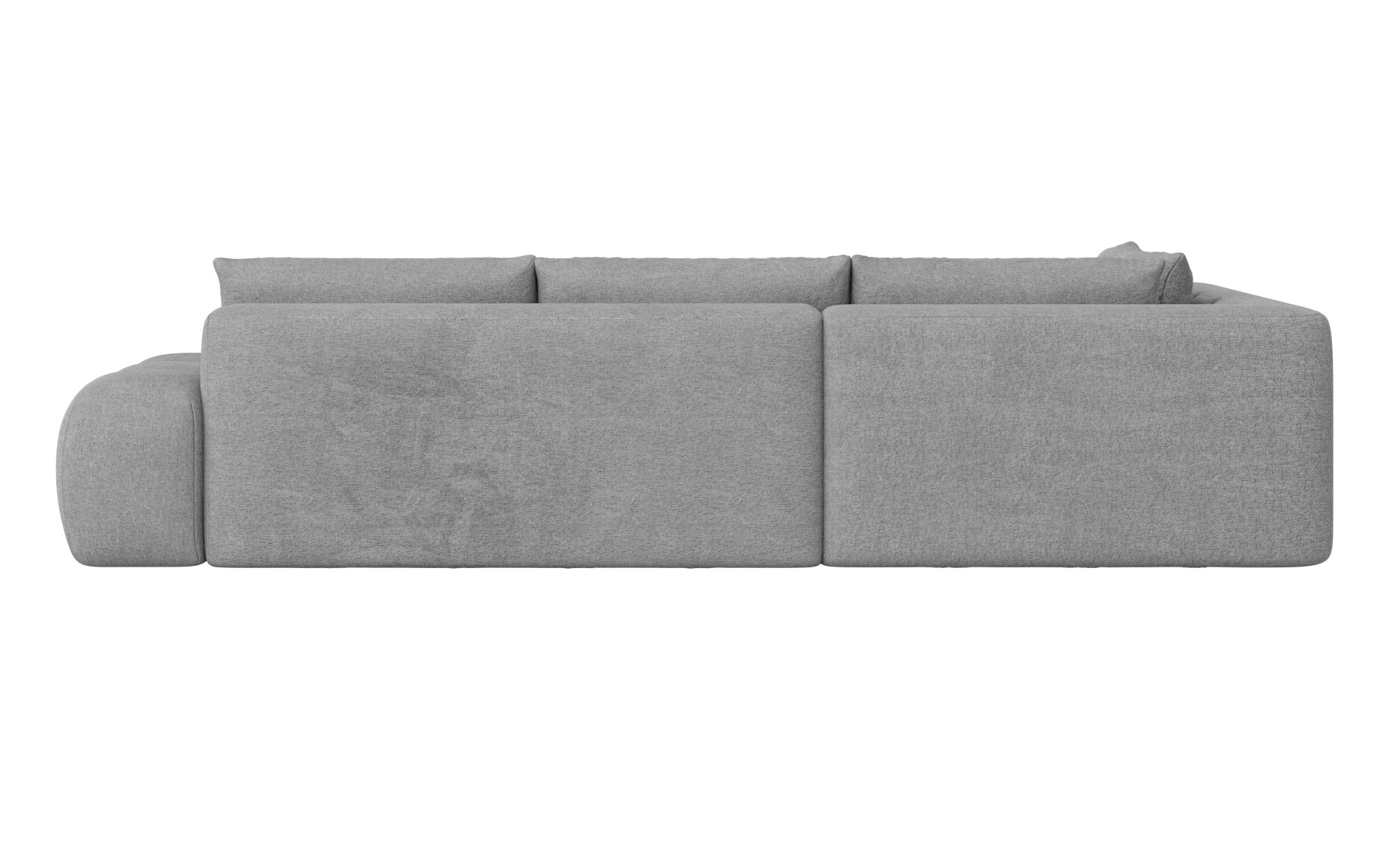 INOSIGN Ecksofa »AZITA klein, L-Form, elegant und bequem Designsofa«, lose Rückenkissen, traumhafte Steppung, Maße B/T/H: 296/176,5/89 cm