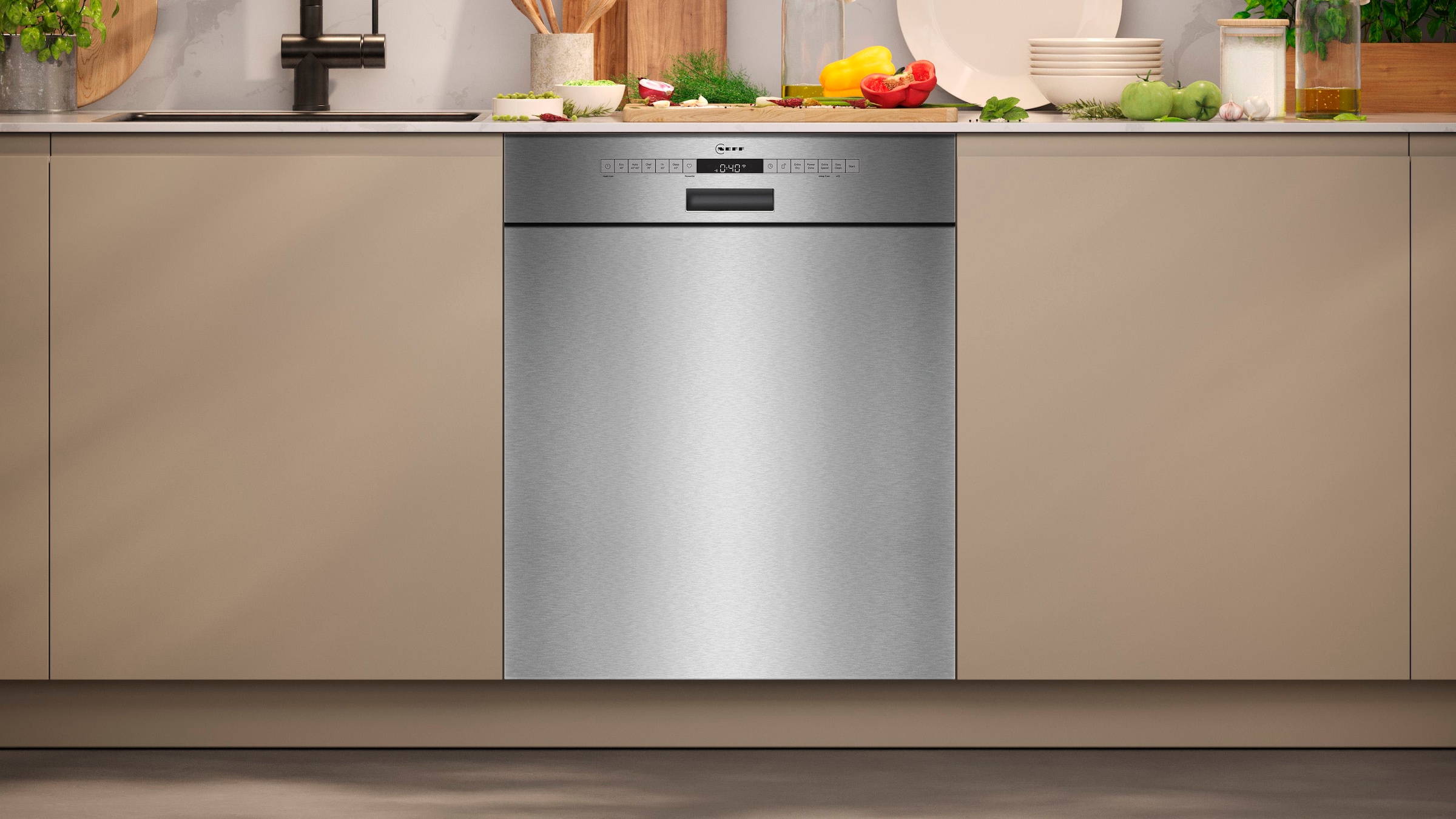 NEFF Unterbaugeschirrspüler N 50 »S125ECS01E«, 13 Maßgedecke, Besteckschublade für einfaches Beladen