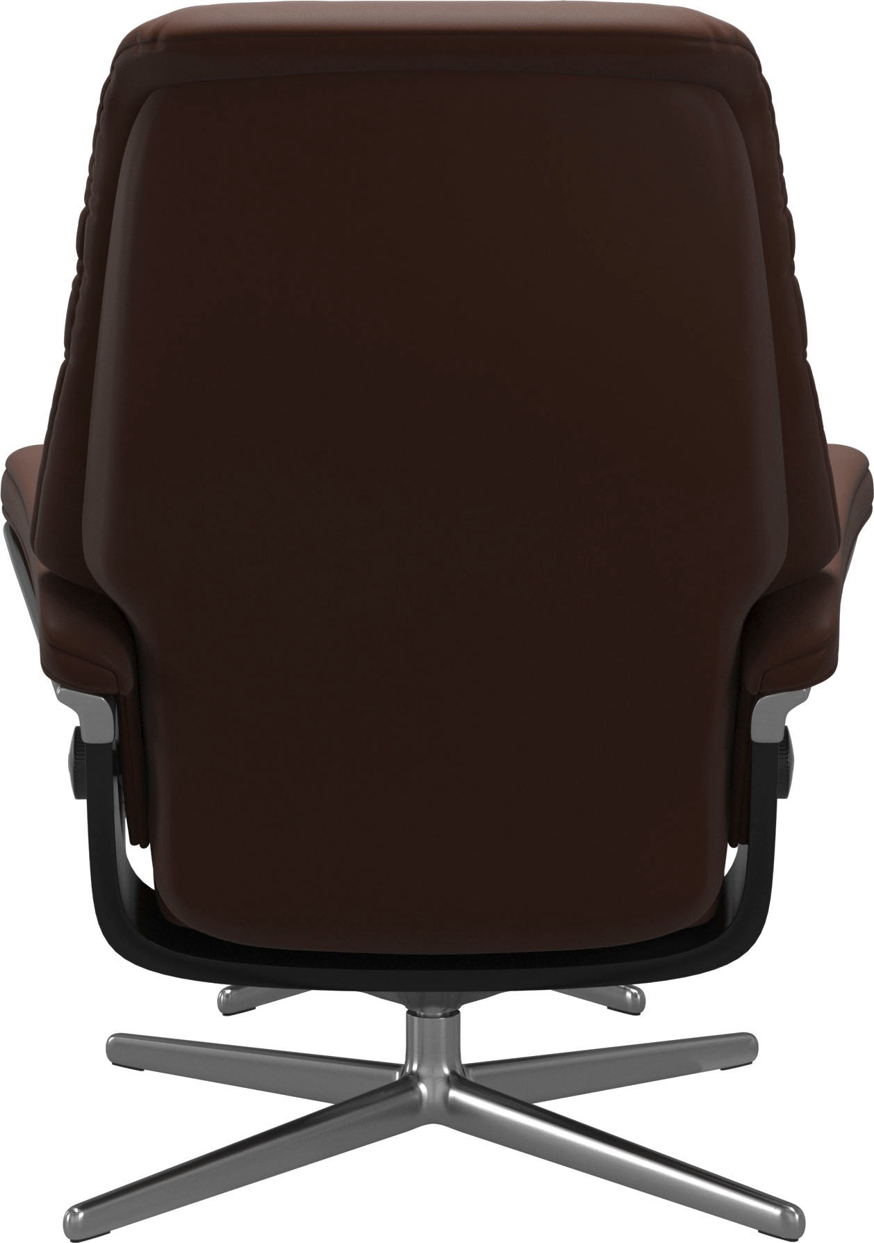Stressless® Relaxsessel »Sunrise«, (Set, Relaxsessel mit Hocker), mit Hocker, mit Cross Base, Größe S, M & L, Holzakzent Schwarz